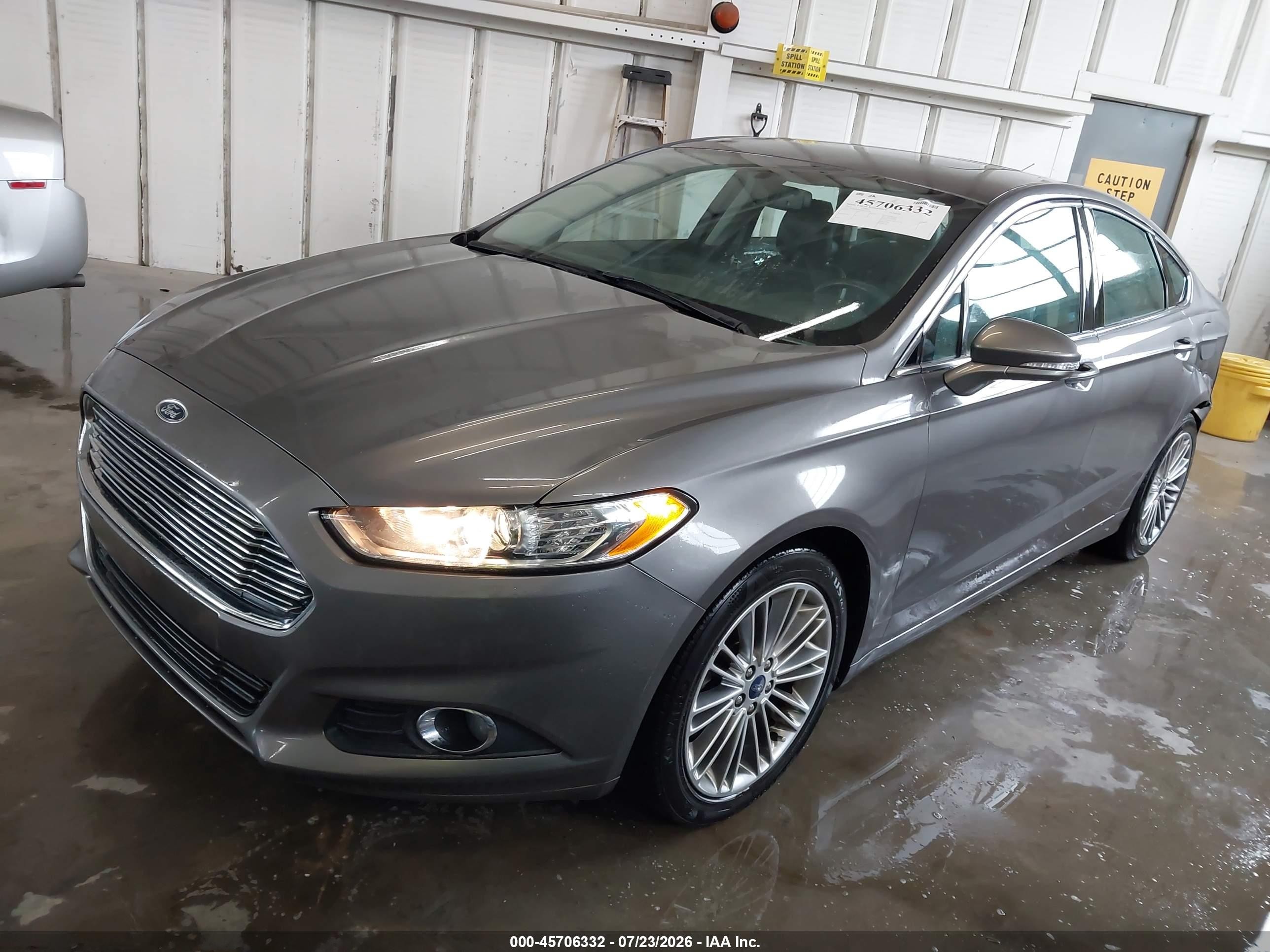 2013 Ford Fusion Se Gray vin: 3FA6P0HR4DR375328
