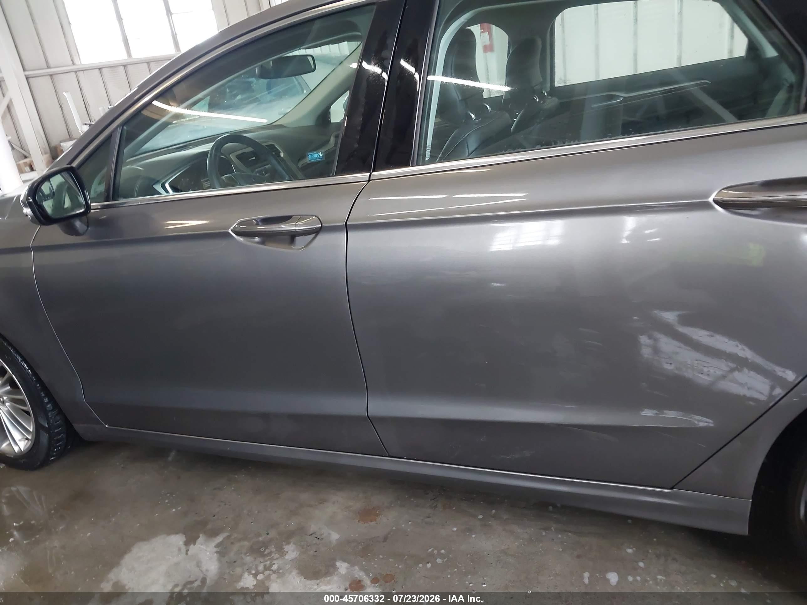 2013 Ford Fusion Se Gray vin: 3FA6P0HR4DR375328