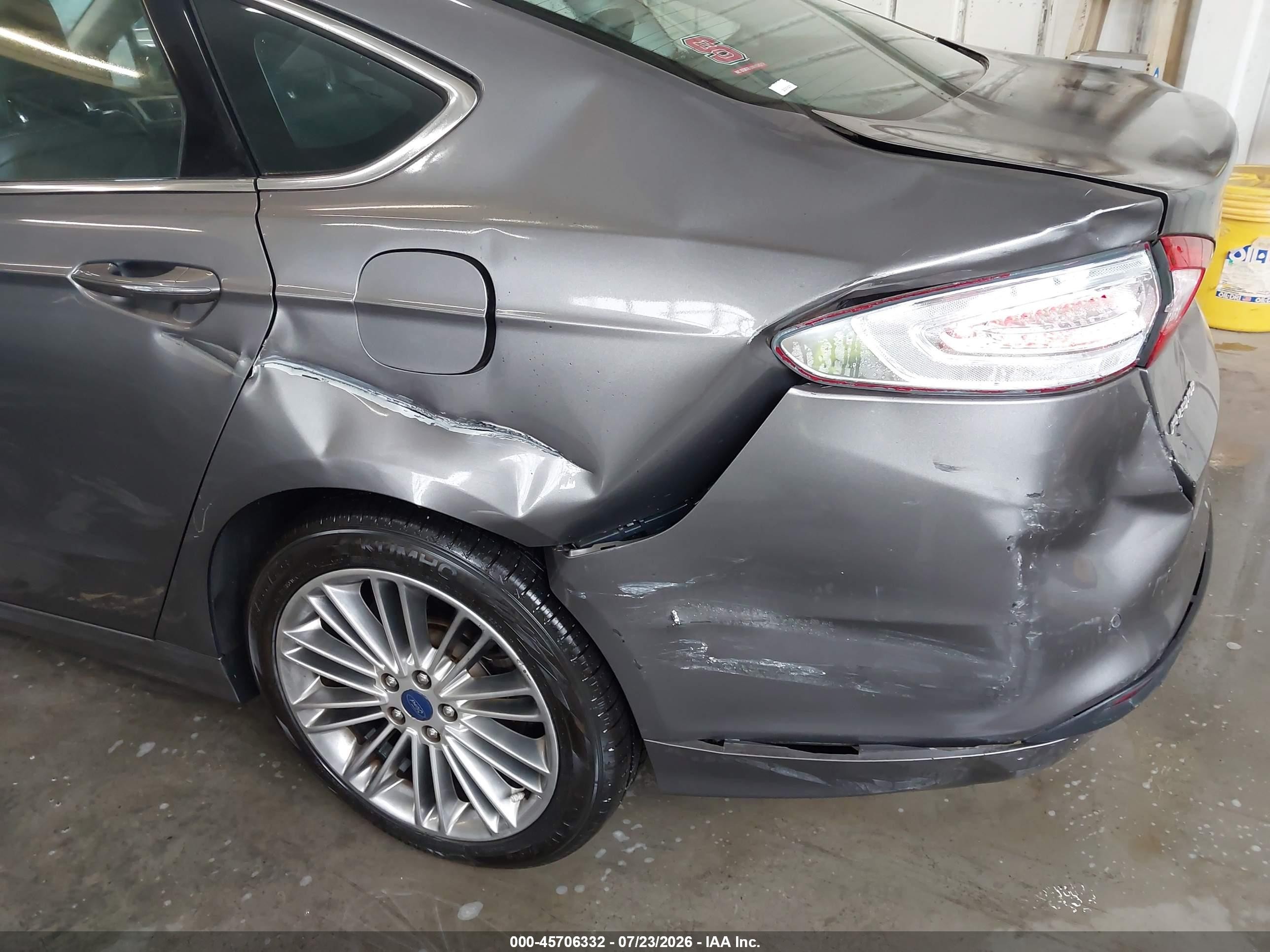2013 Ford Fusion Se Gray vin: 3FA6P0HR4DR375328
