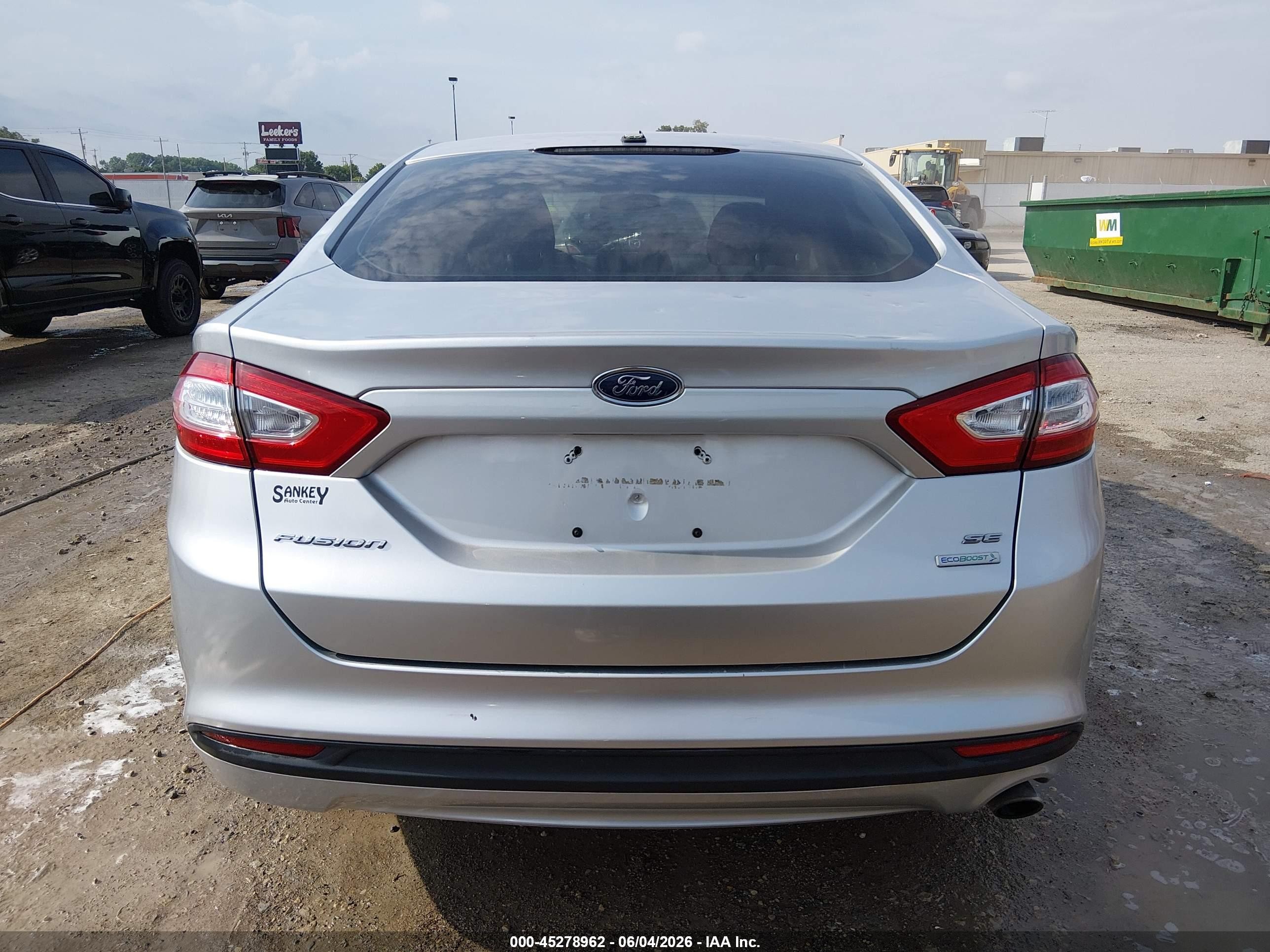 2013 Ford Fusion Se Silver vin: 3FA6P0HR4DR378925