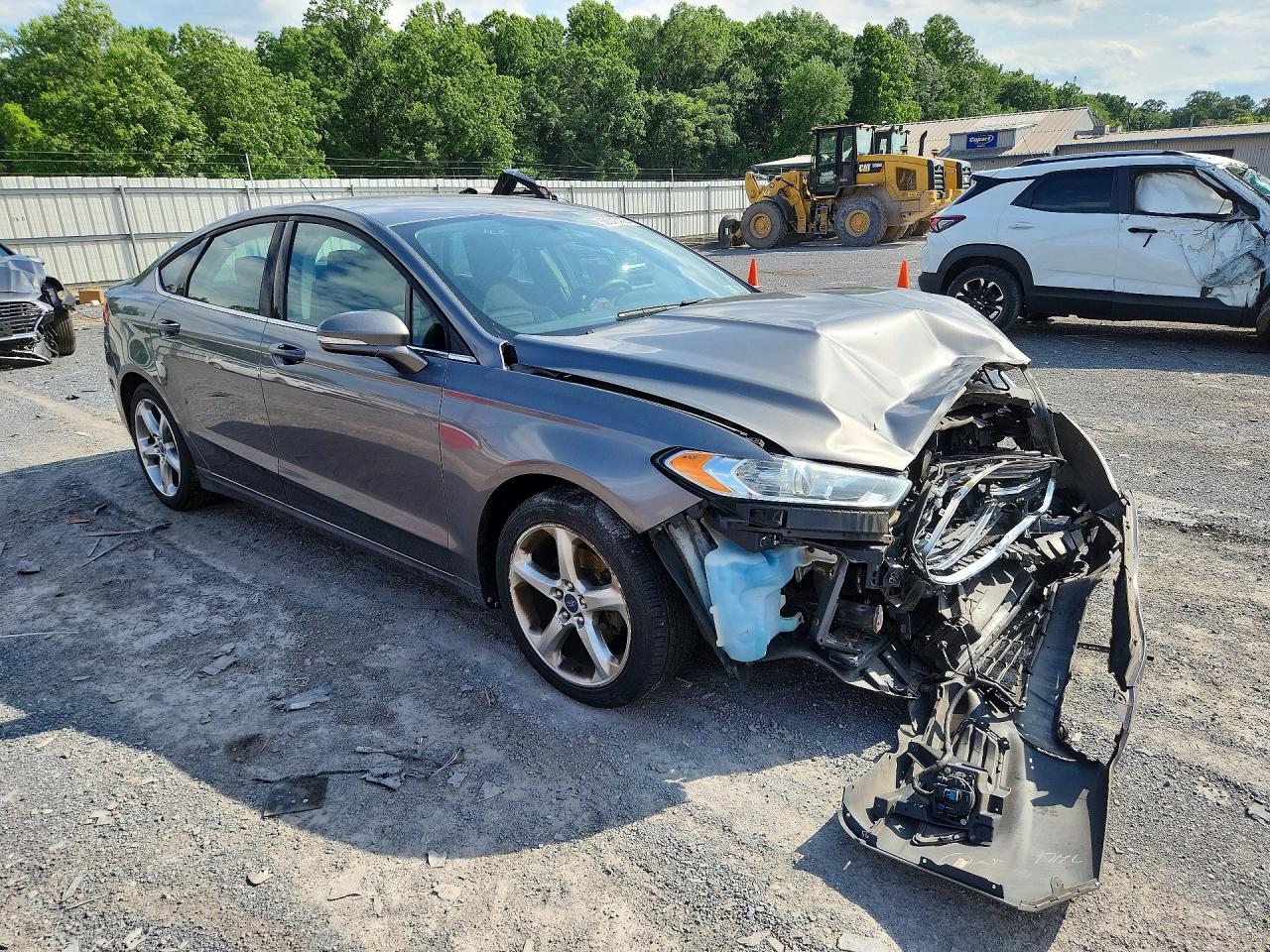 2013 Ford Fusion Se Gray vin: 3FA6P0HR4DR381162