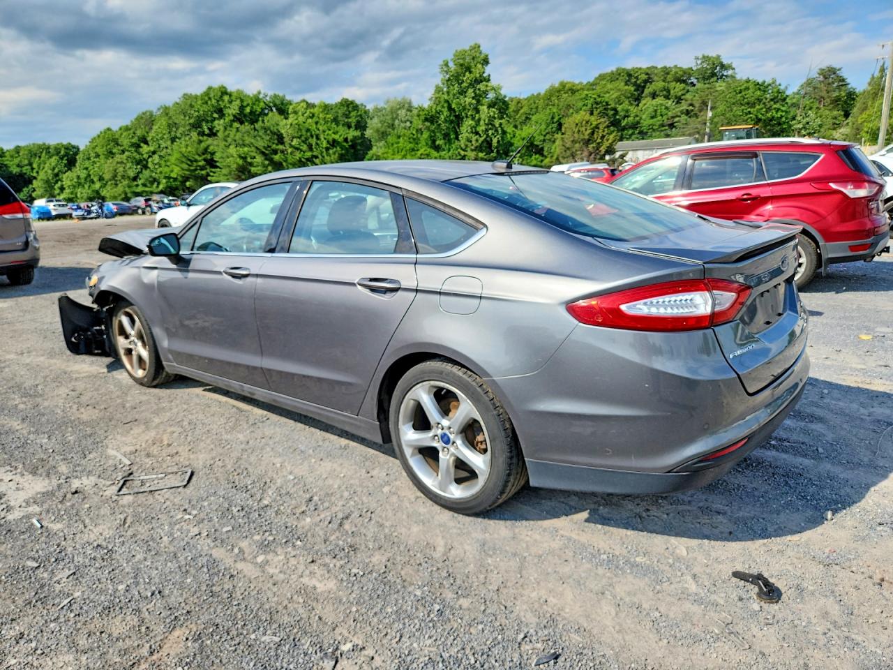 2013 Ford Fusion Se Gray vin: 3FA6P0HR4DR381162