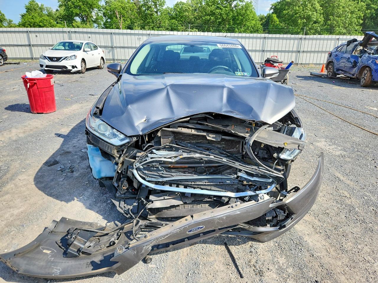 2013 Ford Fusion Se Gray vin: 3FA6P0HR4DR381162