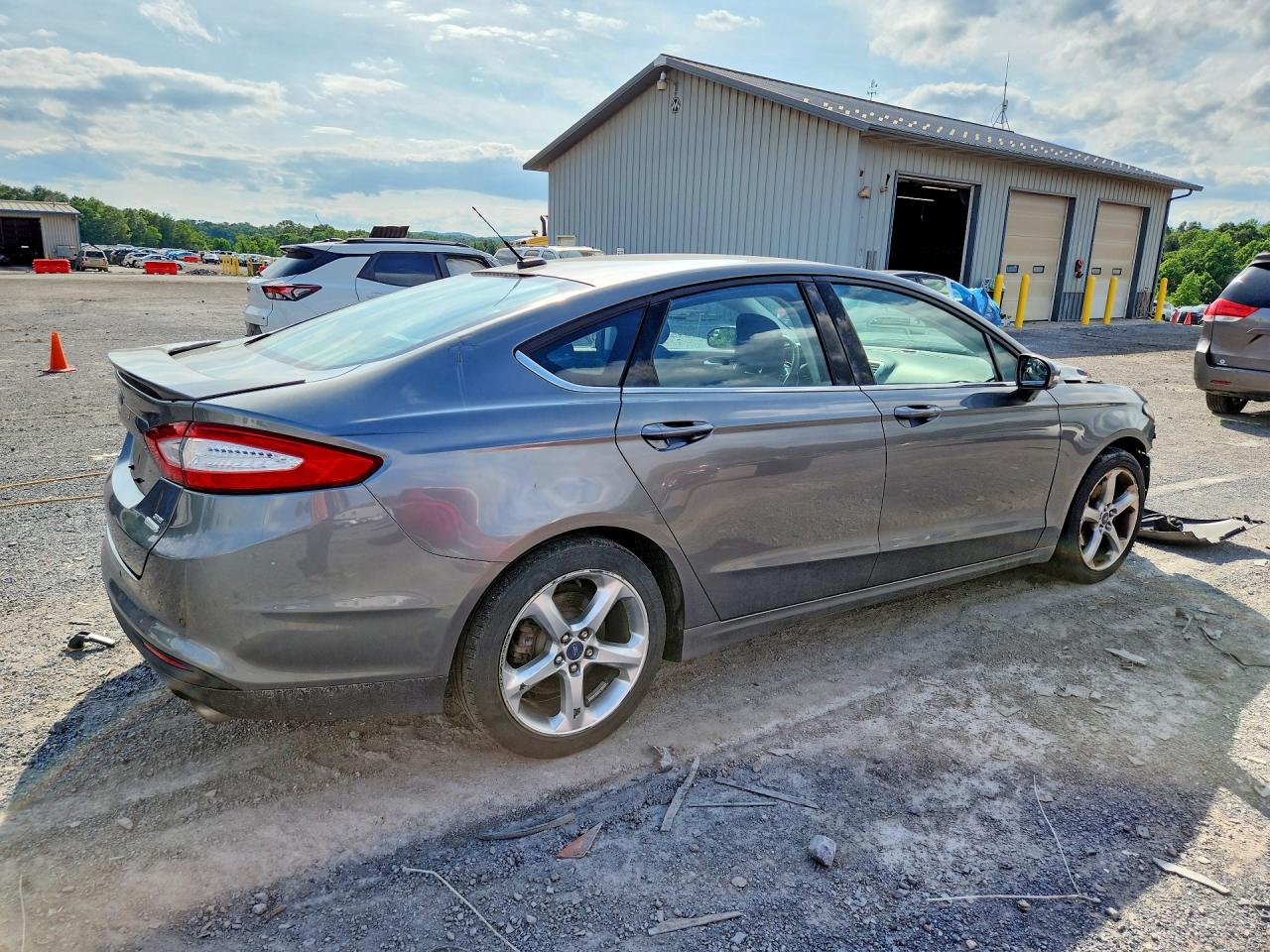 2013 Ford Fusion Se Gray vin: 3FA6P0HR4DR381162