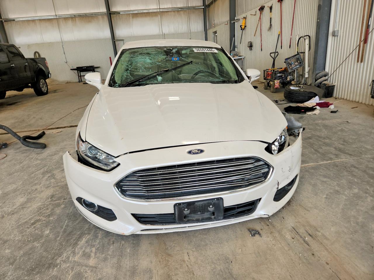 2013 Ford Fusion Se White vin: 3FA6P0HR4DR388225