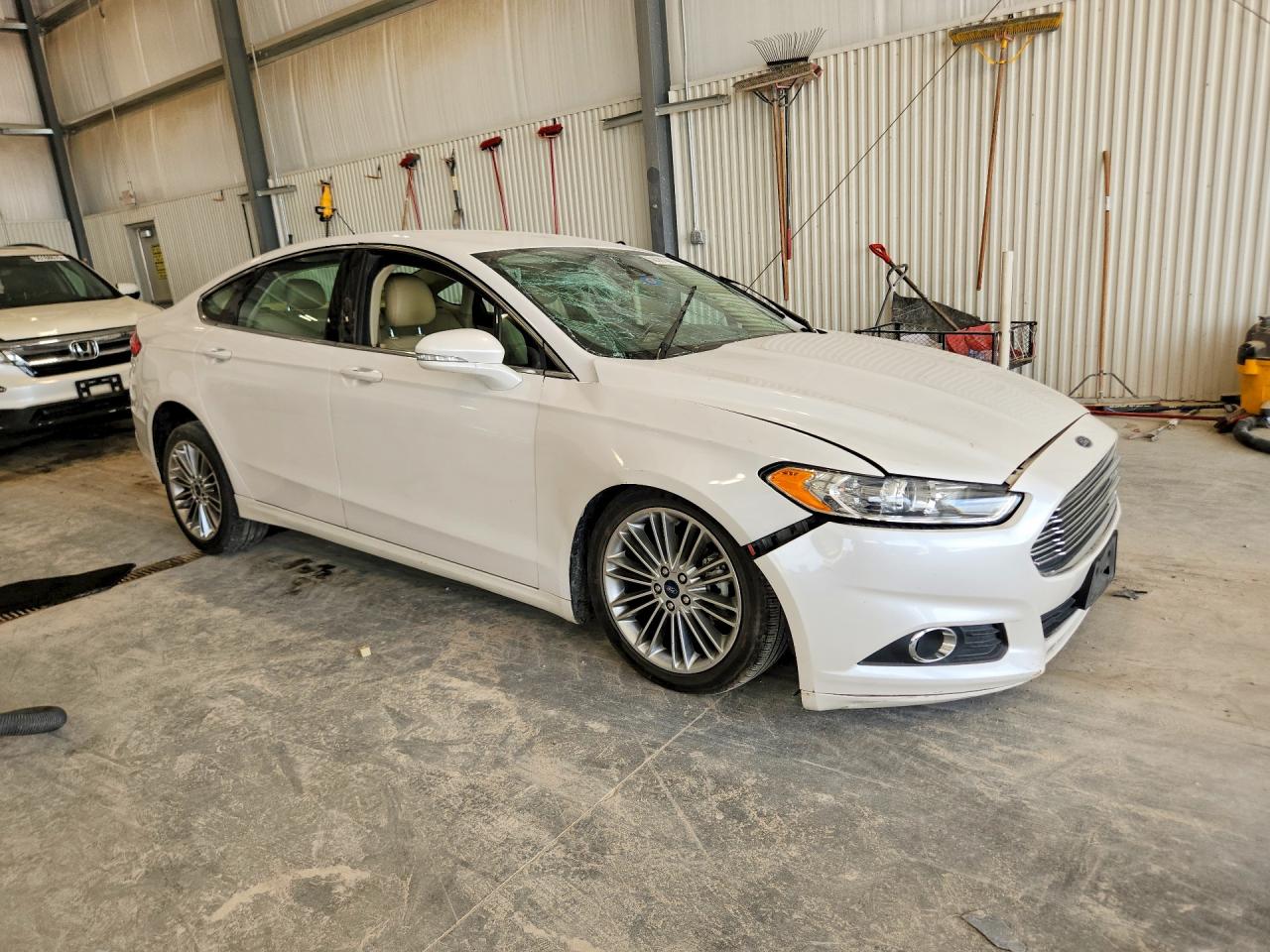 2013 Ford Fusion Se White vin: 3FA6P0HR4DR388225