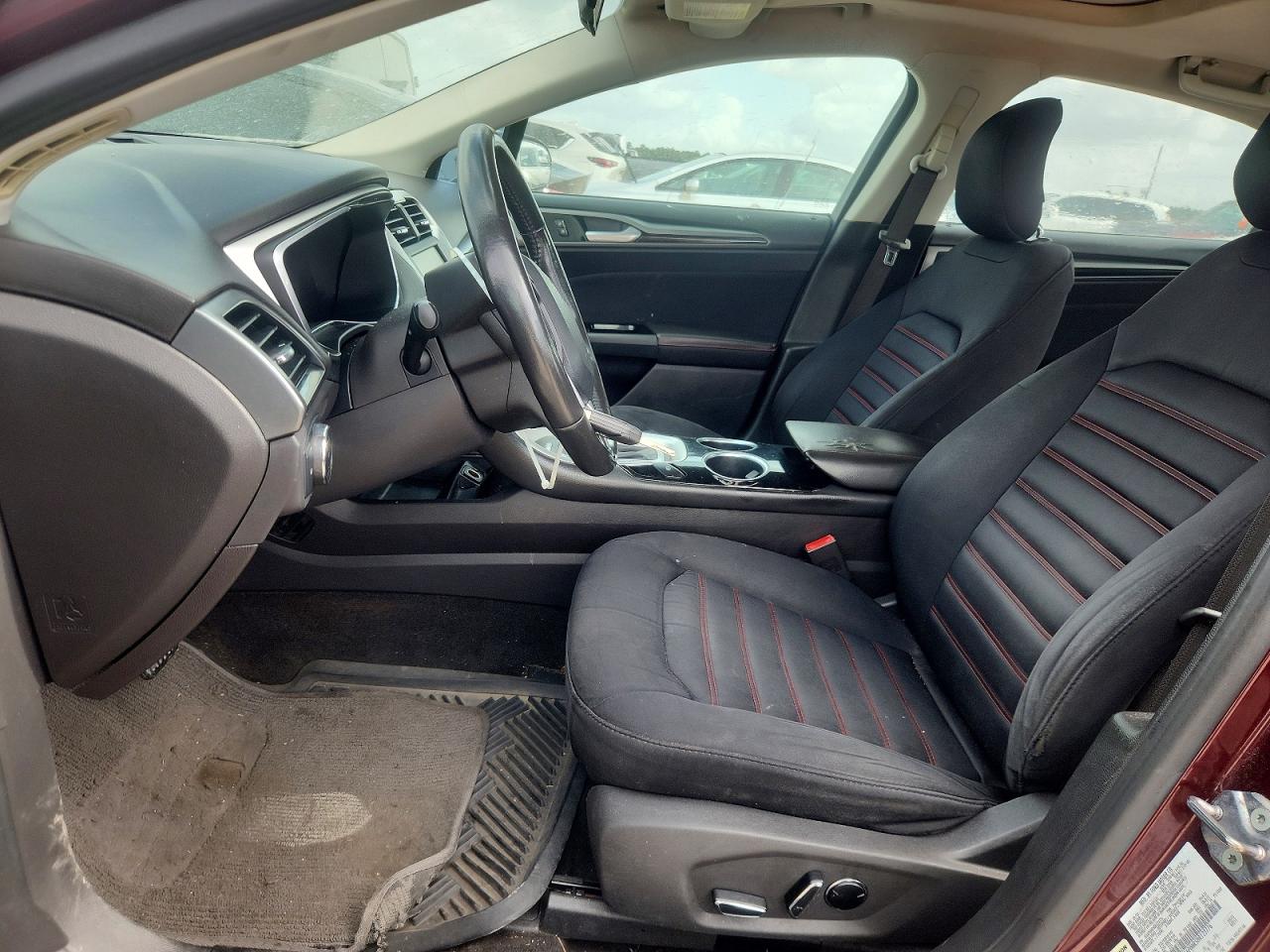 2013 Ford Fusion Se Burgundy vin: 3FA6P0HR5DR122776