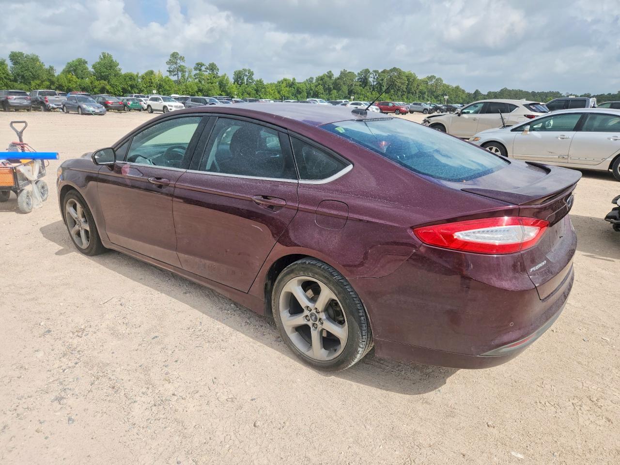 2013 Ford Fusion Se Burgundy vin: 3FA6P0HR5DR122776