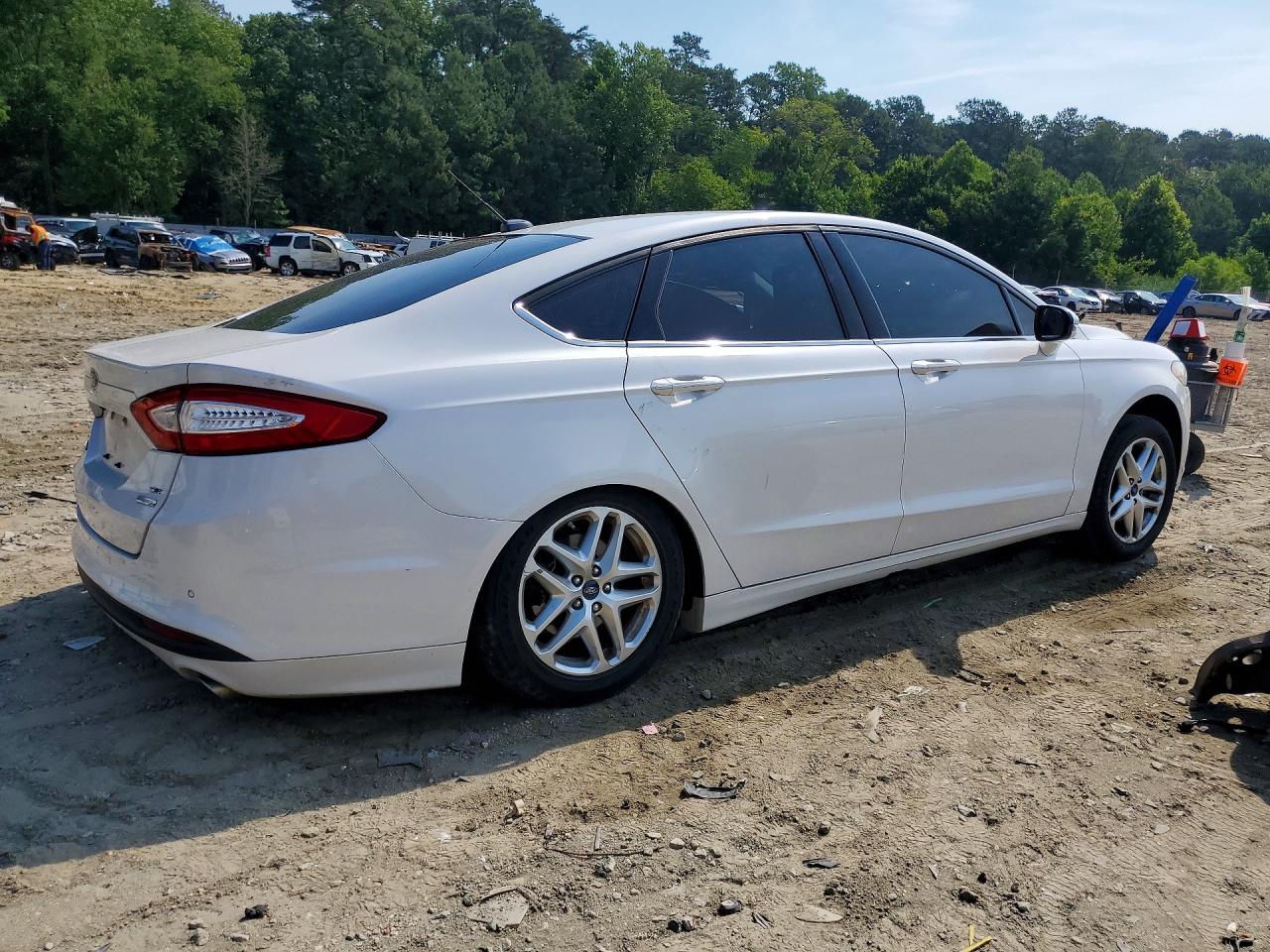 2013 Ford Fusion Se White vin: 3FA6P0HR5DR130487