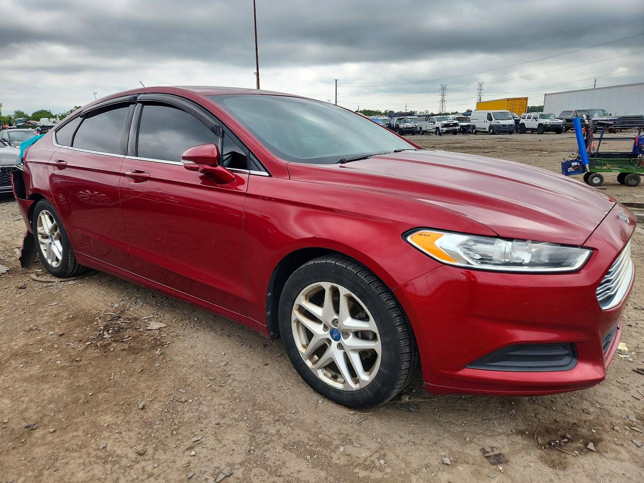 2013 Ford Fusion Se Red vin: 3FA6P0HR5DR131932