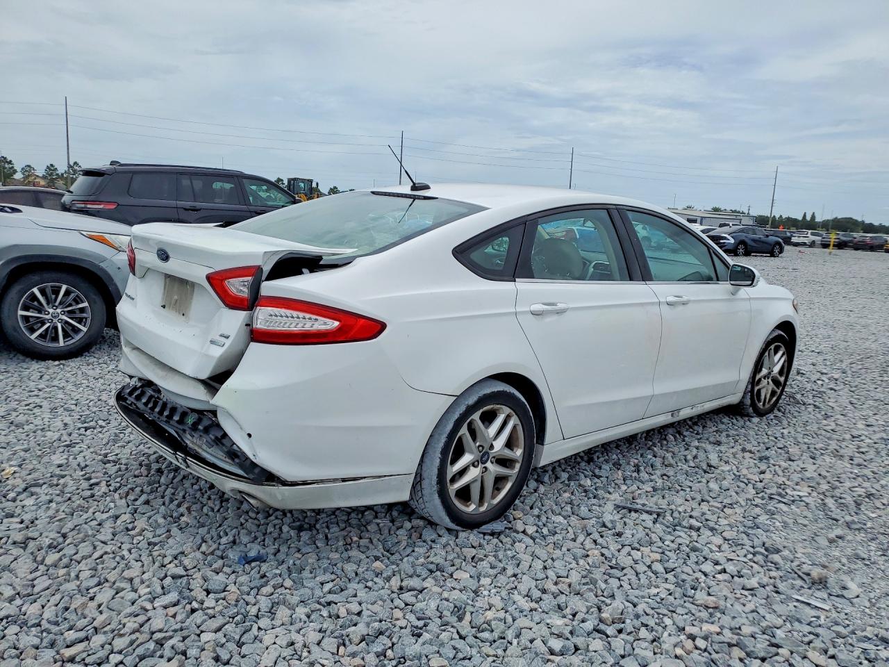 2013 Ford Fusion Se White vin: 3FA6P0HR5DR158466