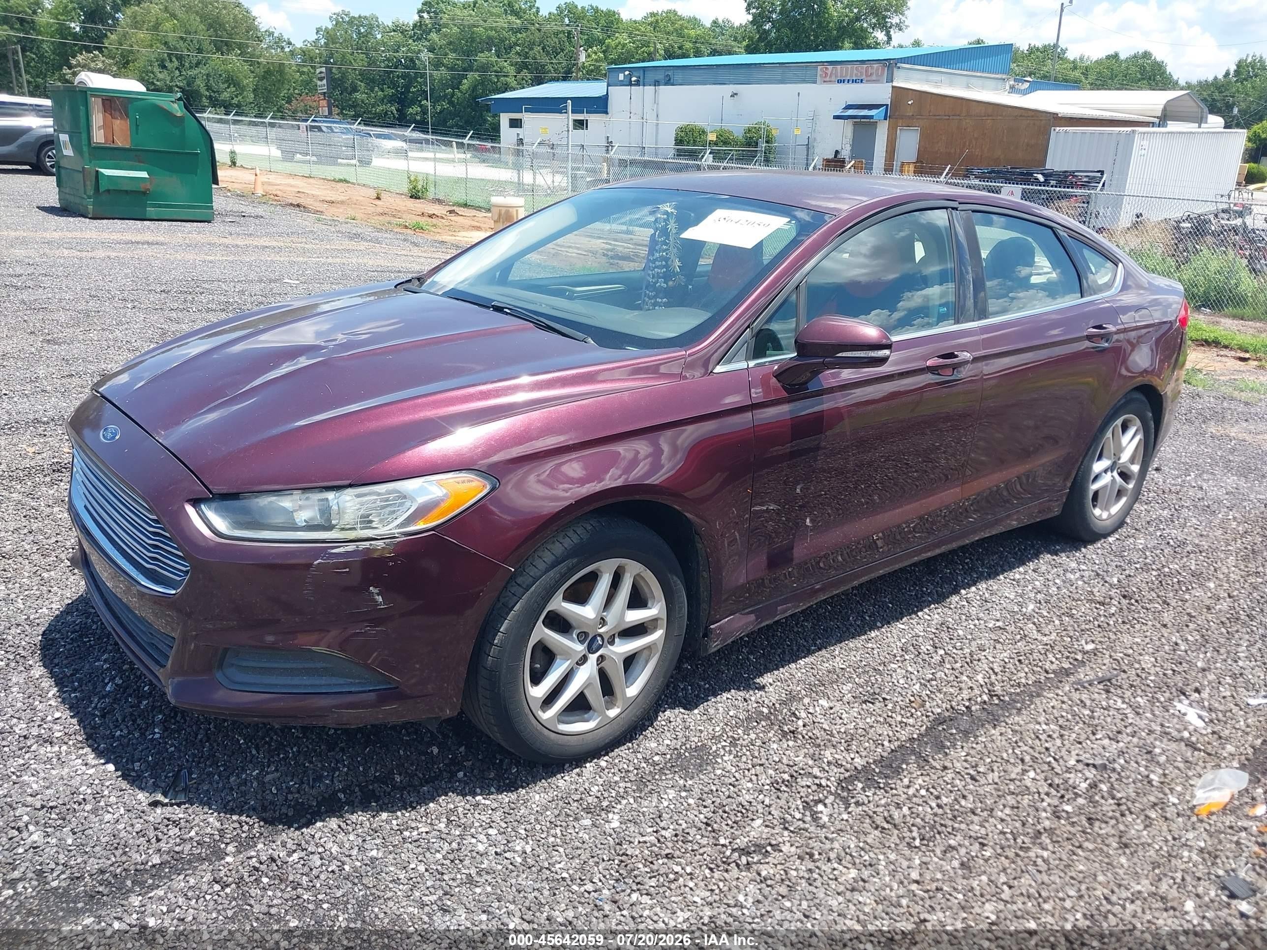 2013 Ford Fusion Se Burgundy vin: 3FA6P0HR5DR158600