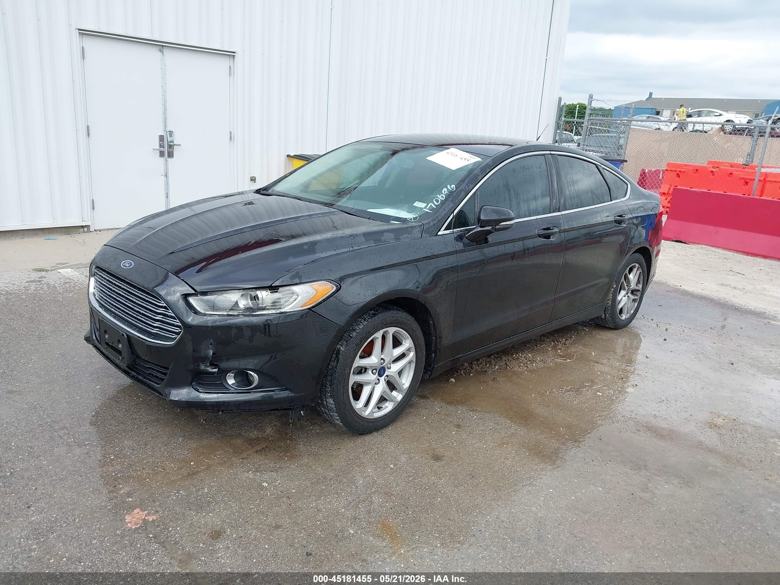 2013 Ford Fusion Se Черный vin: 3FA6P0HR5DR170696