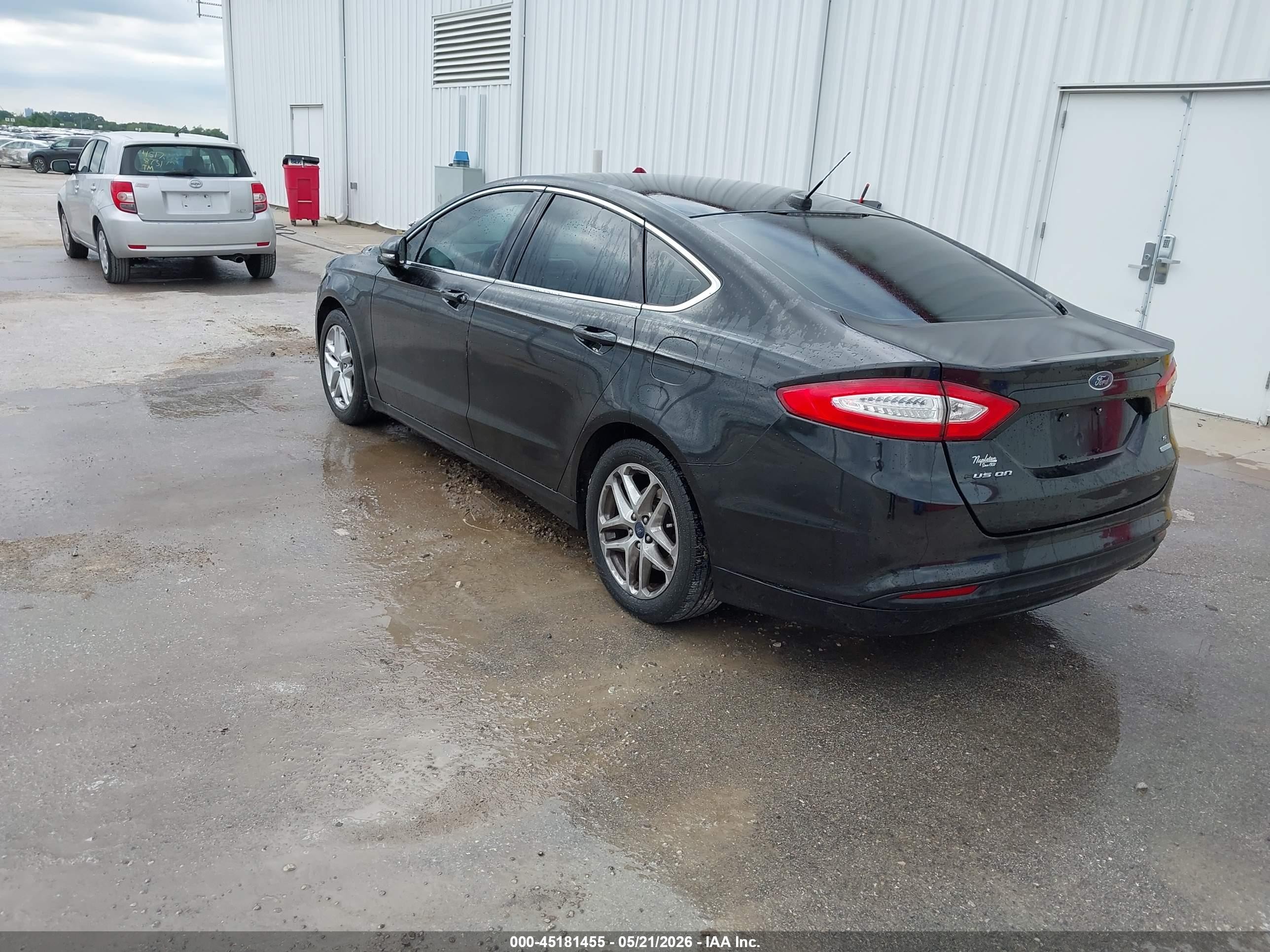 2013 Ford Fusion Se Черный vin: 3FA6P0HR5DR170696