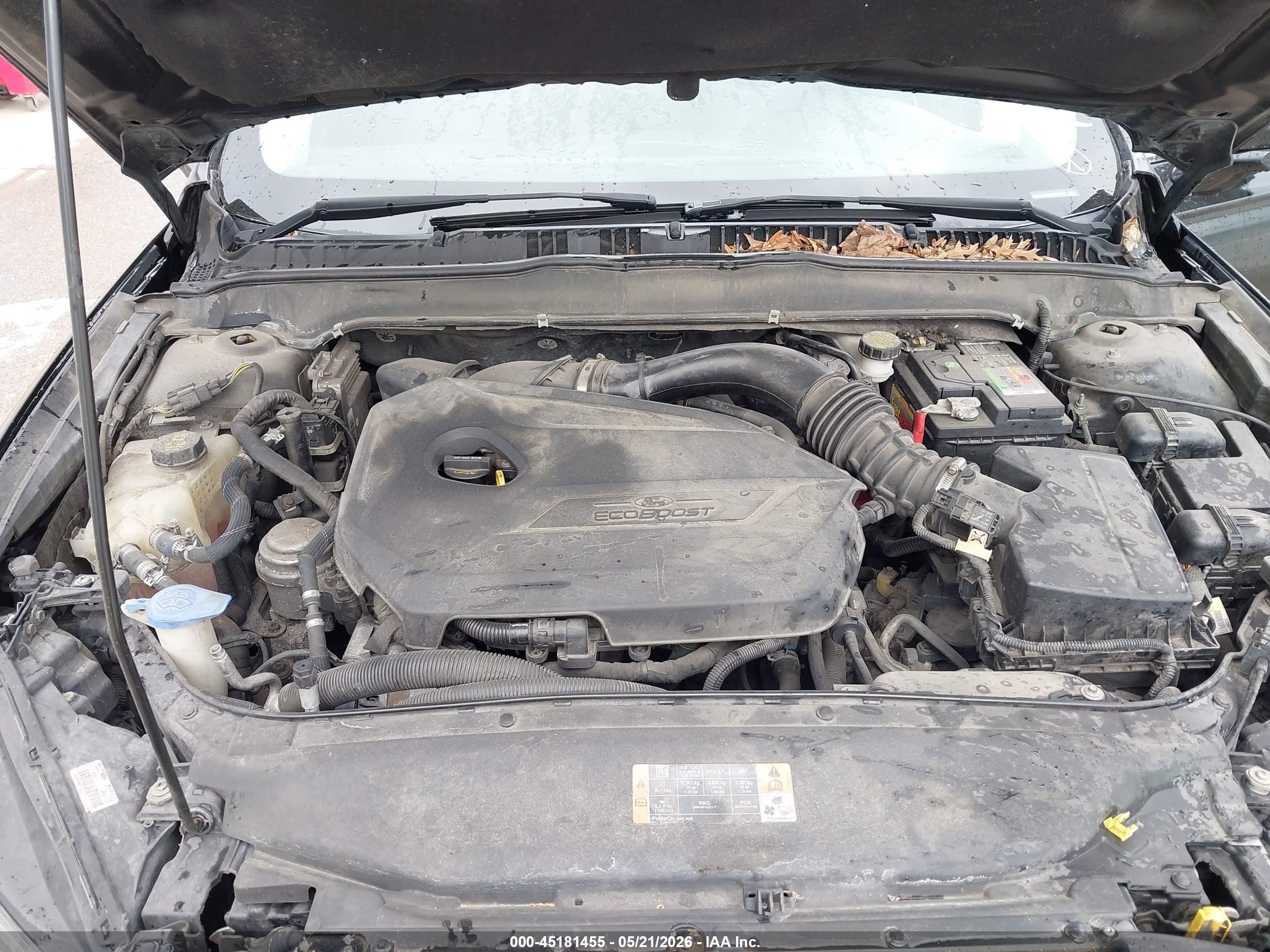 2013 Ford Fusion Se Черный vin: 3FA6P0HR5DR170696