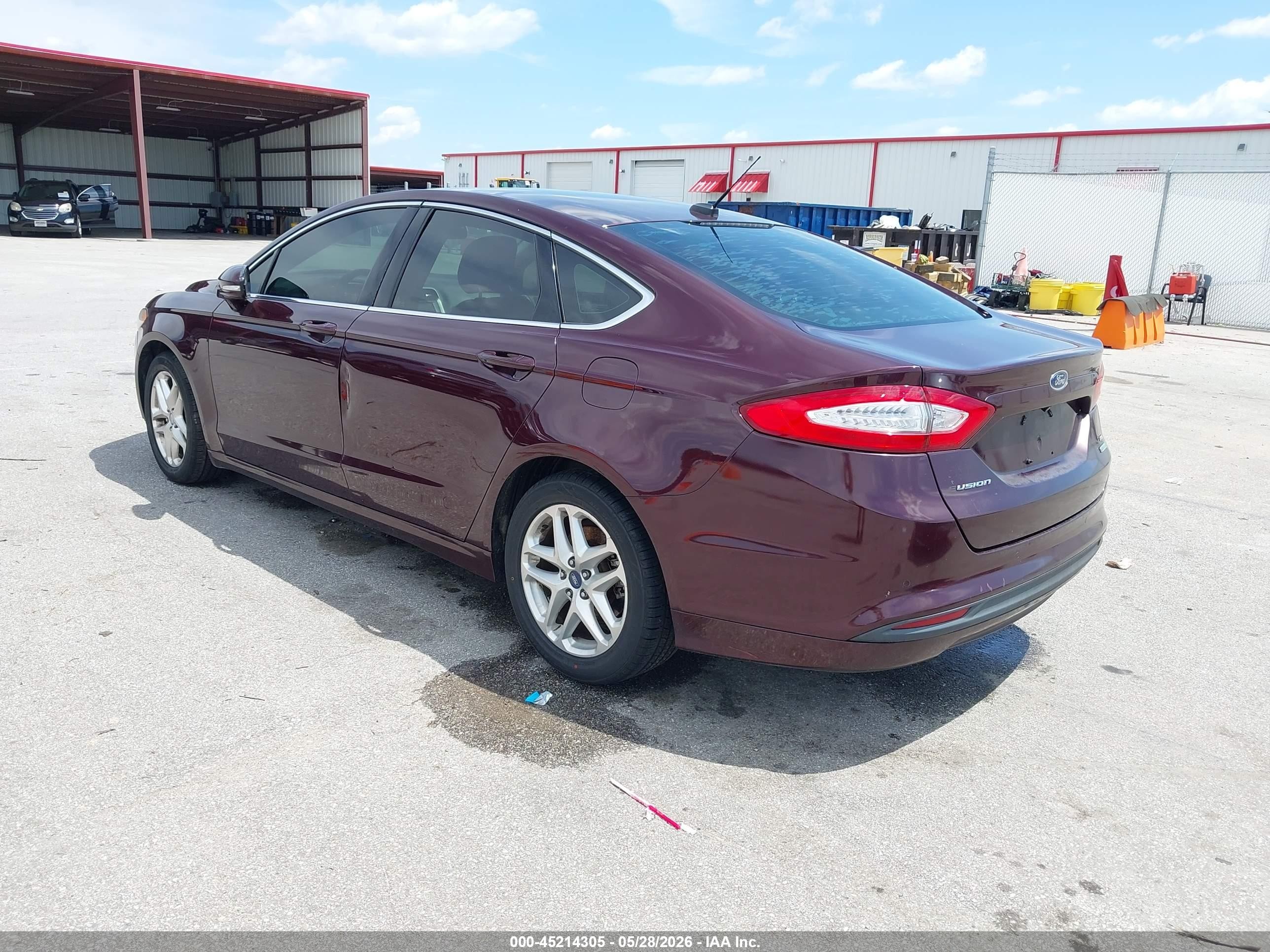 2013 Ford Fusion Se Maroon vin: 3FA6P0HR5DR175915