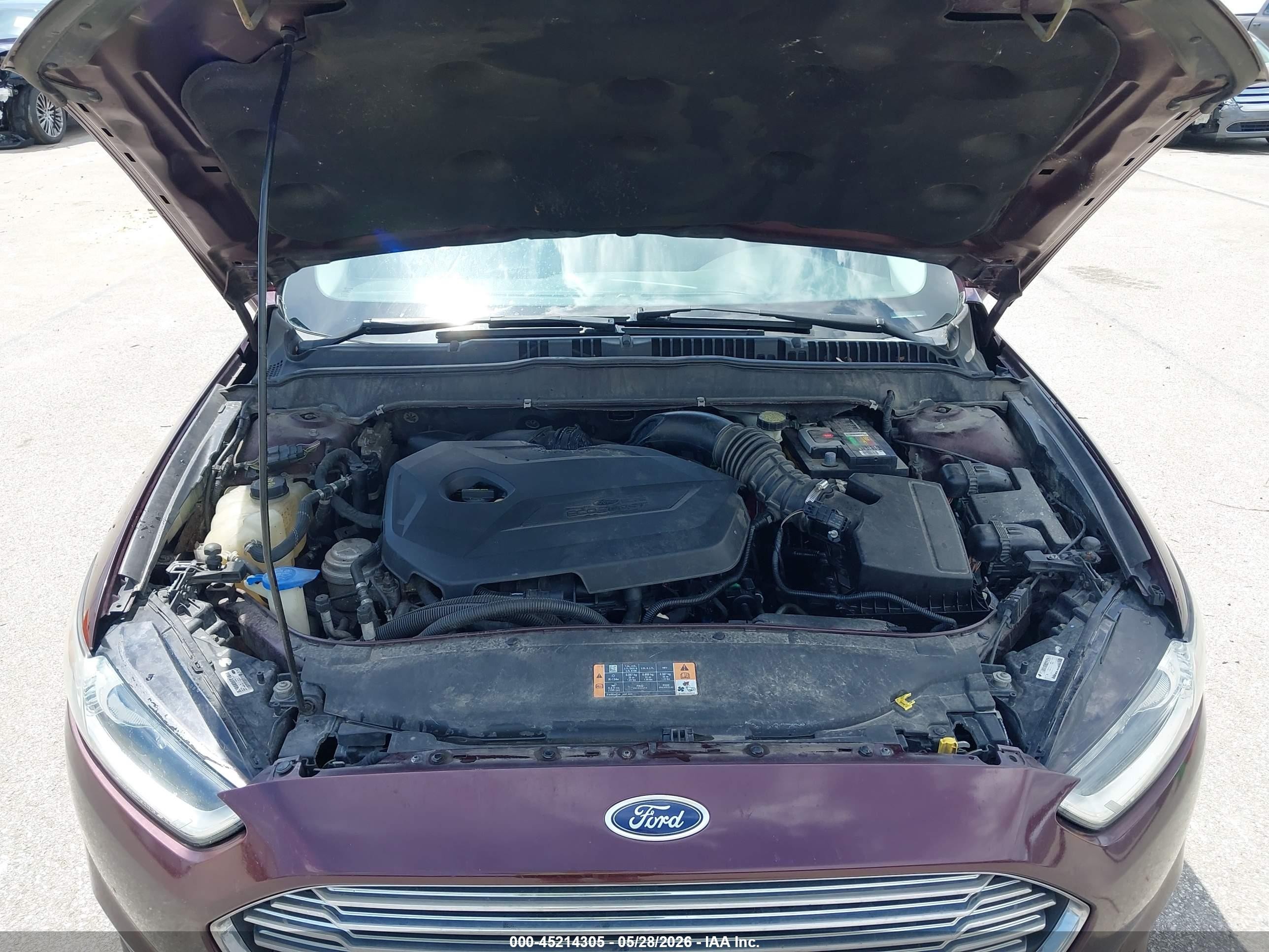 2013 Ford Fusion Se Maroon vin: 3FA6P0HR5DR175915
