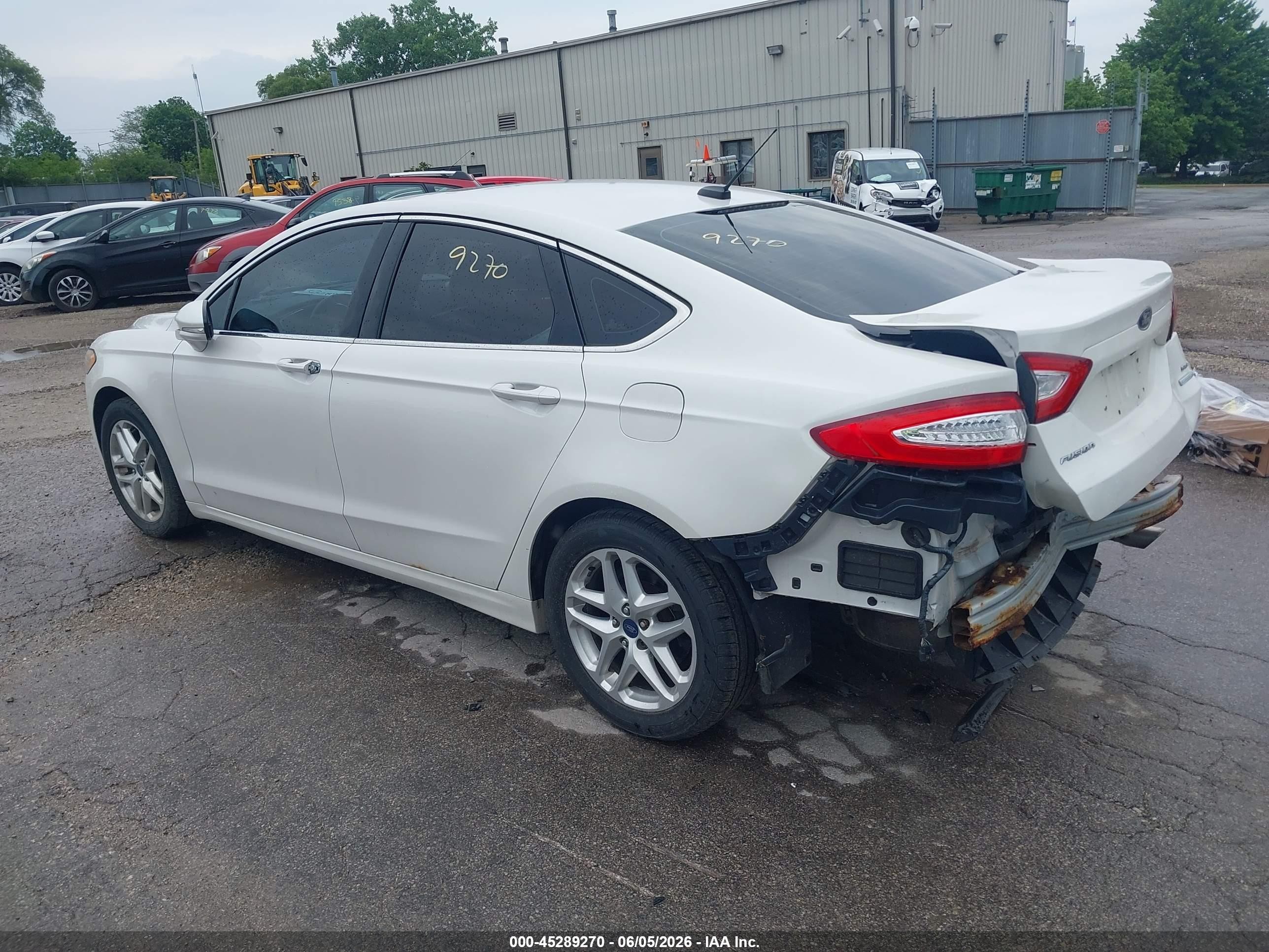 2013 Ford Fusion Se White vin: 3FA6P0HR5DR217595