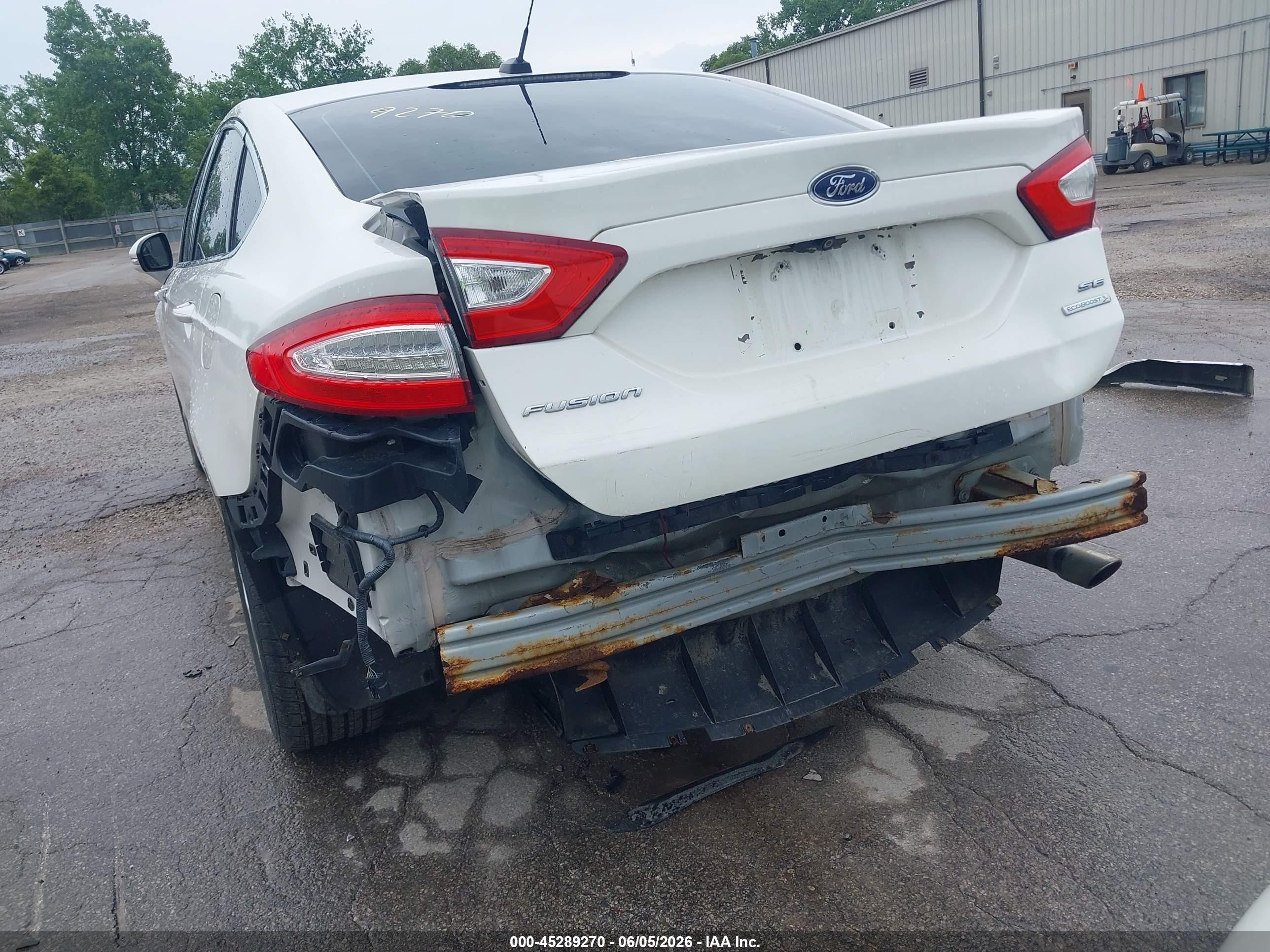 2013 Ford Fusion Se White vin: 3FA6P0HR5DR217595