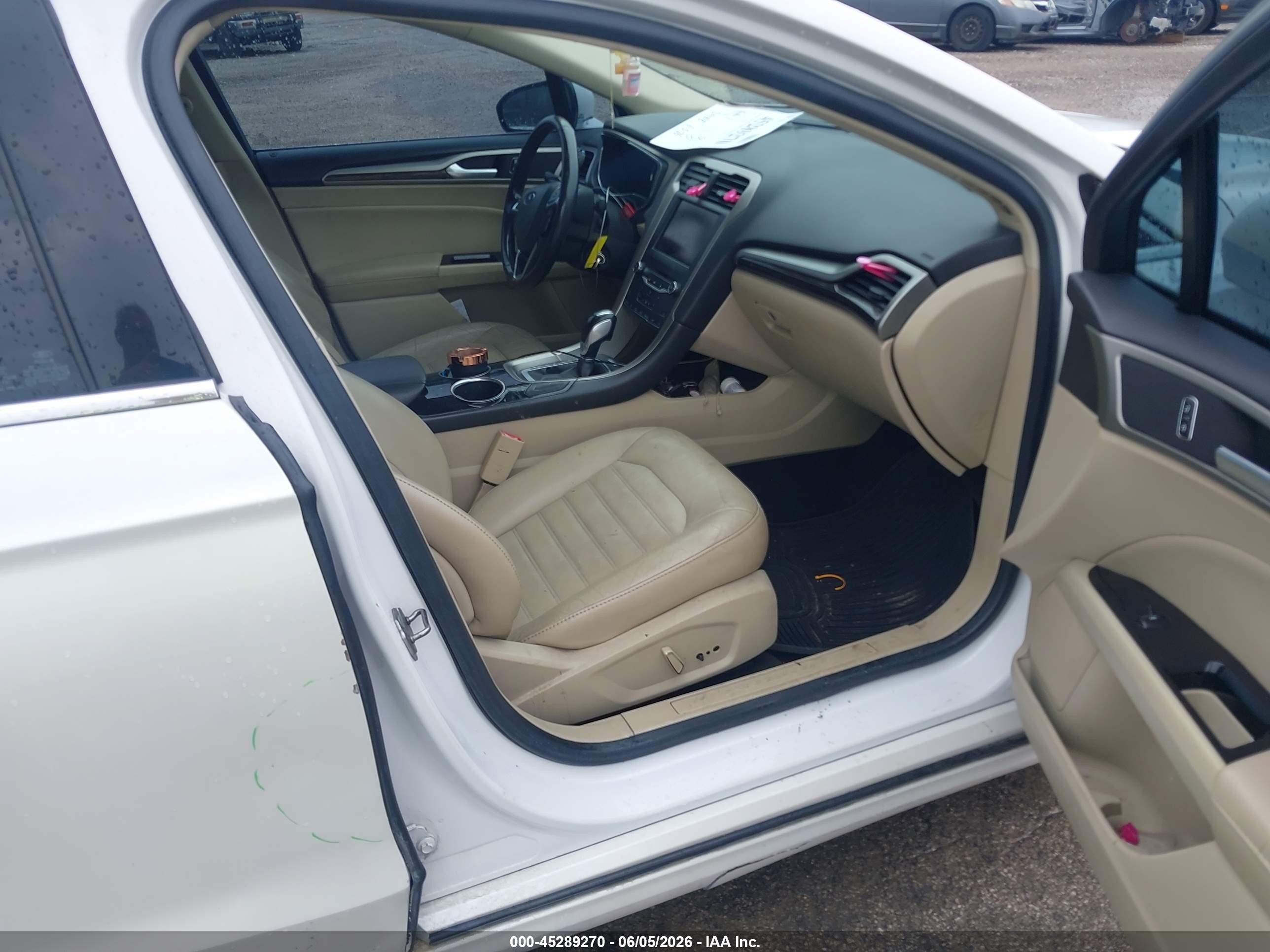 2013 Ford Fusion Se White vin: 3FA6P0HR5DR217595