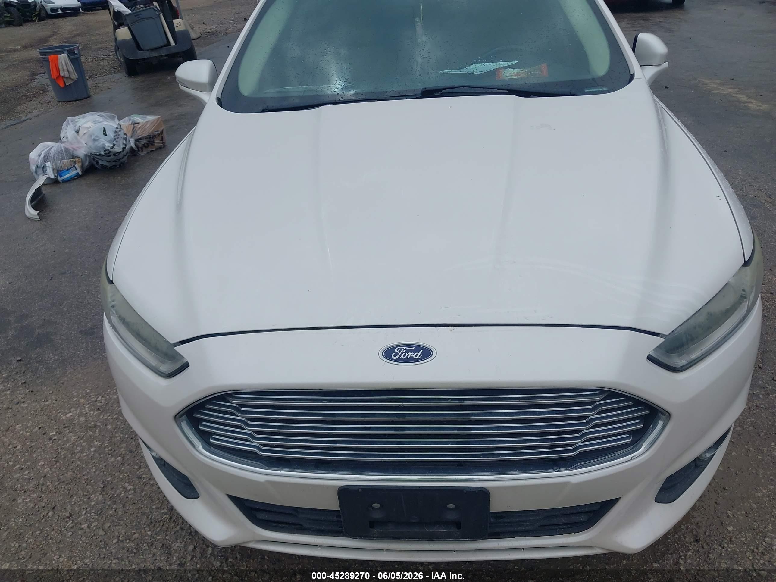 2013 Ford Fusion Se White vin: 3FA6P0HR5DR217595