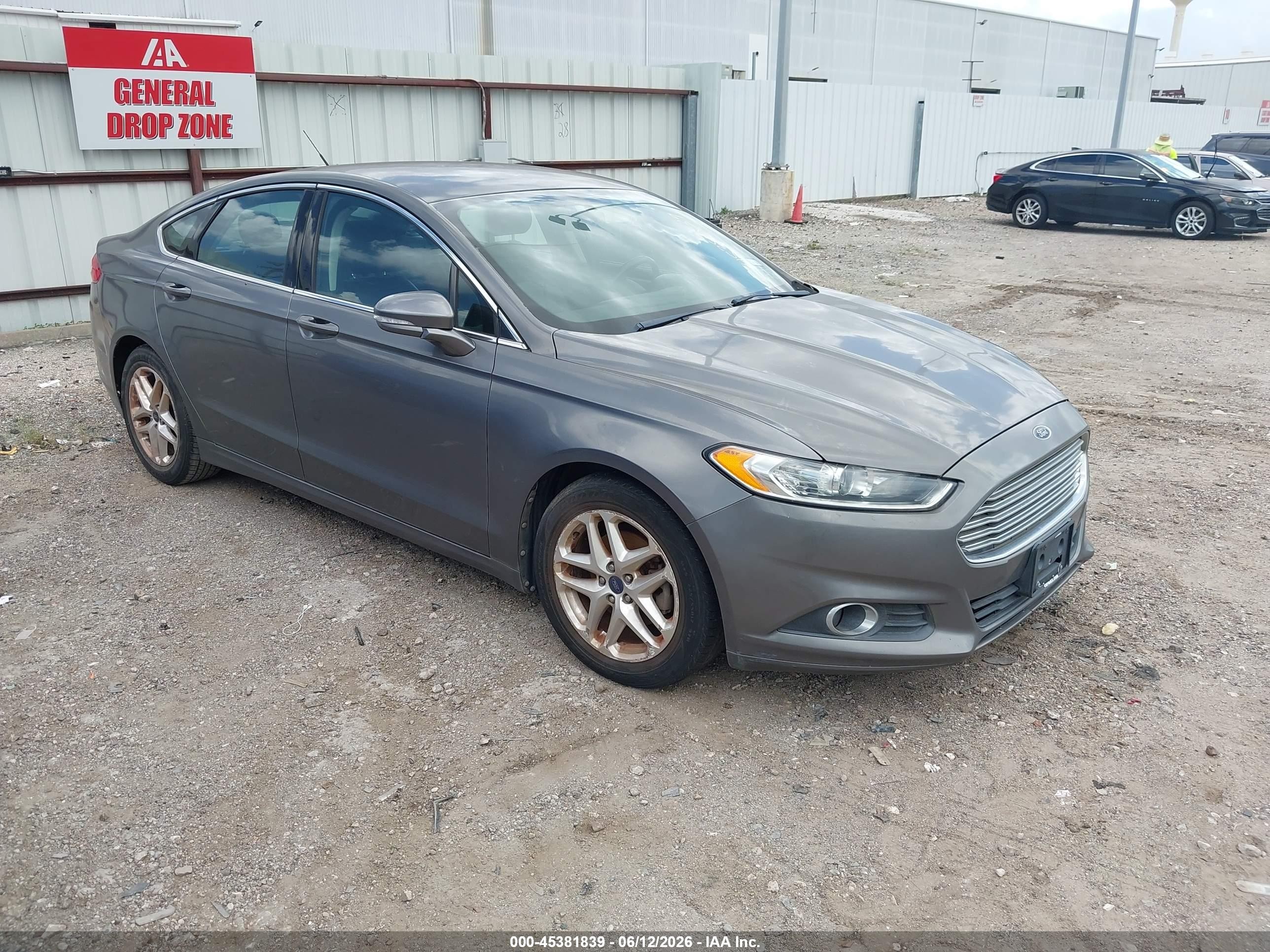 2013 Ford Fusion Se Gray vin: 3FA6P0HR5DR230377