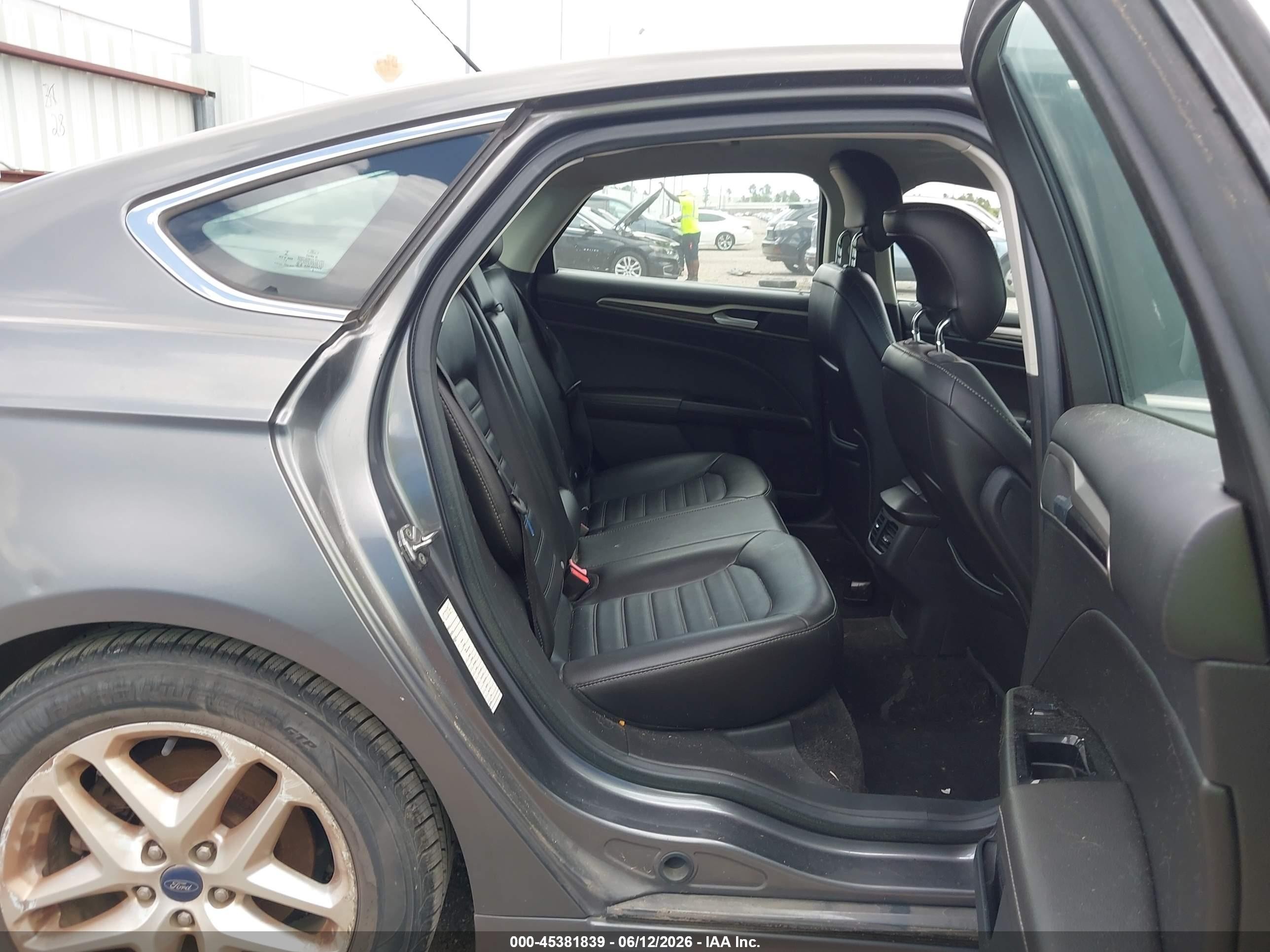 2013 Ford Fusion Se Gray vin: 3FA6P0HR5DR230377