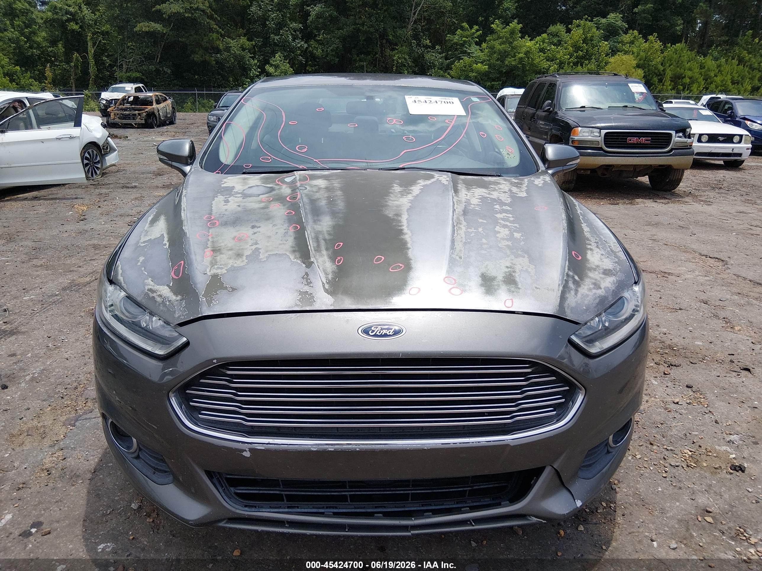 2013 Ford Fusion Se Gray vin: 3FA6P0HR5DR262360