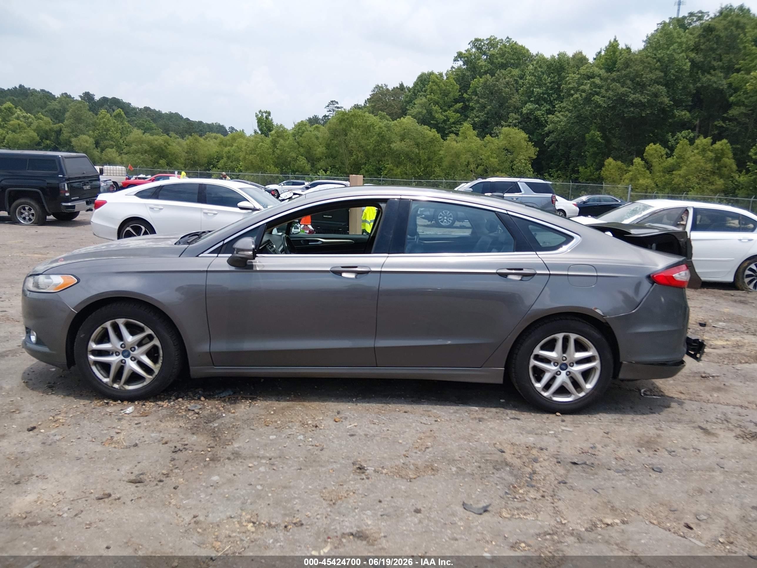 2013 Ford Fusion Se Gray vin: 3FA6P0HR5DR262360