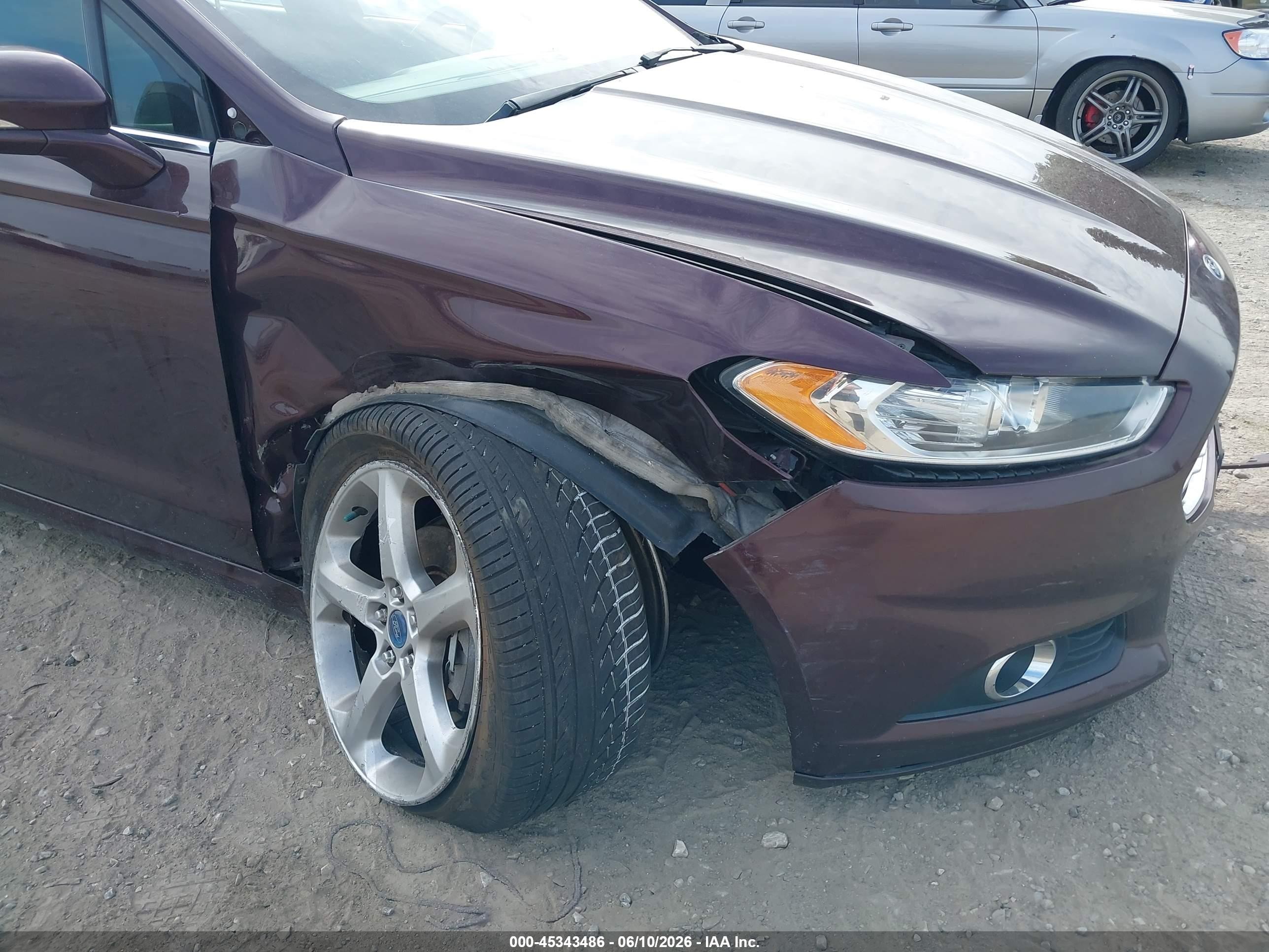 2013 Ford Fusion Se Burgundy vin: 3FA6P0HR5DR266201