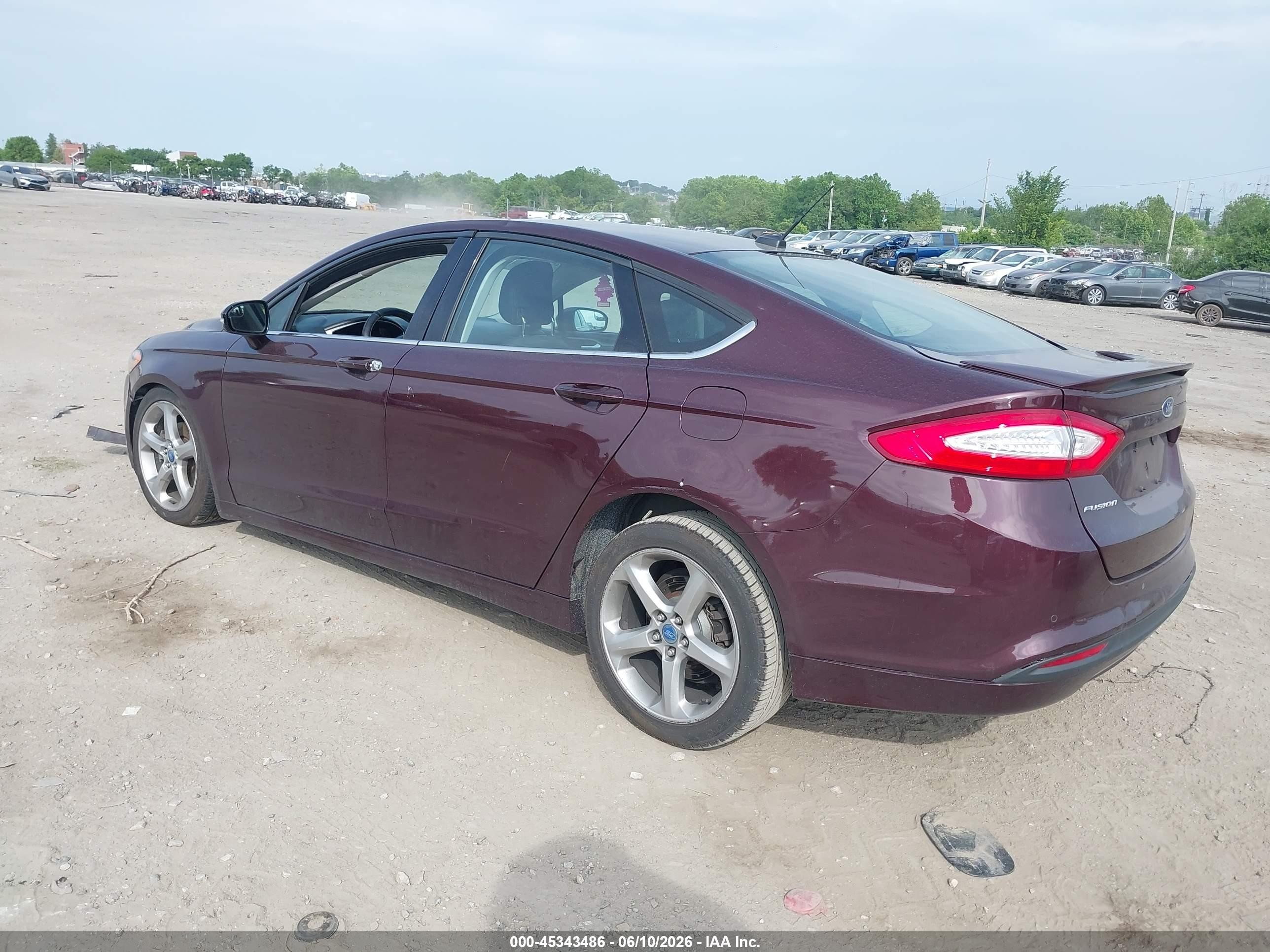 2013 Ford Fusion Se Burgundy vin: 3FA6P0HR5DR266201