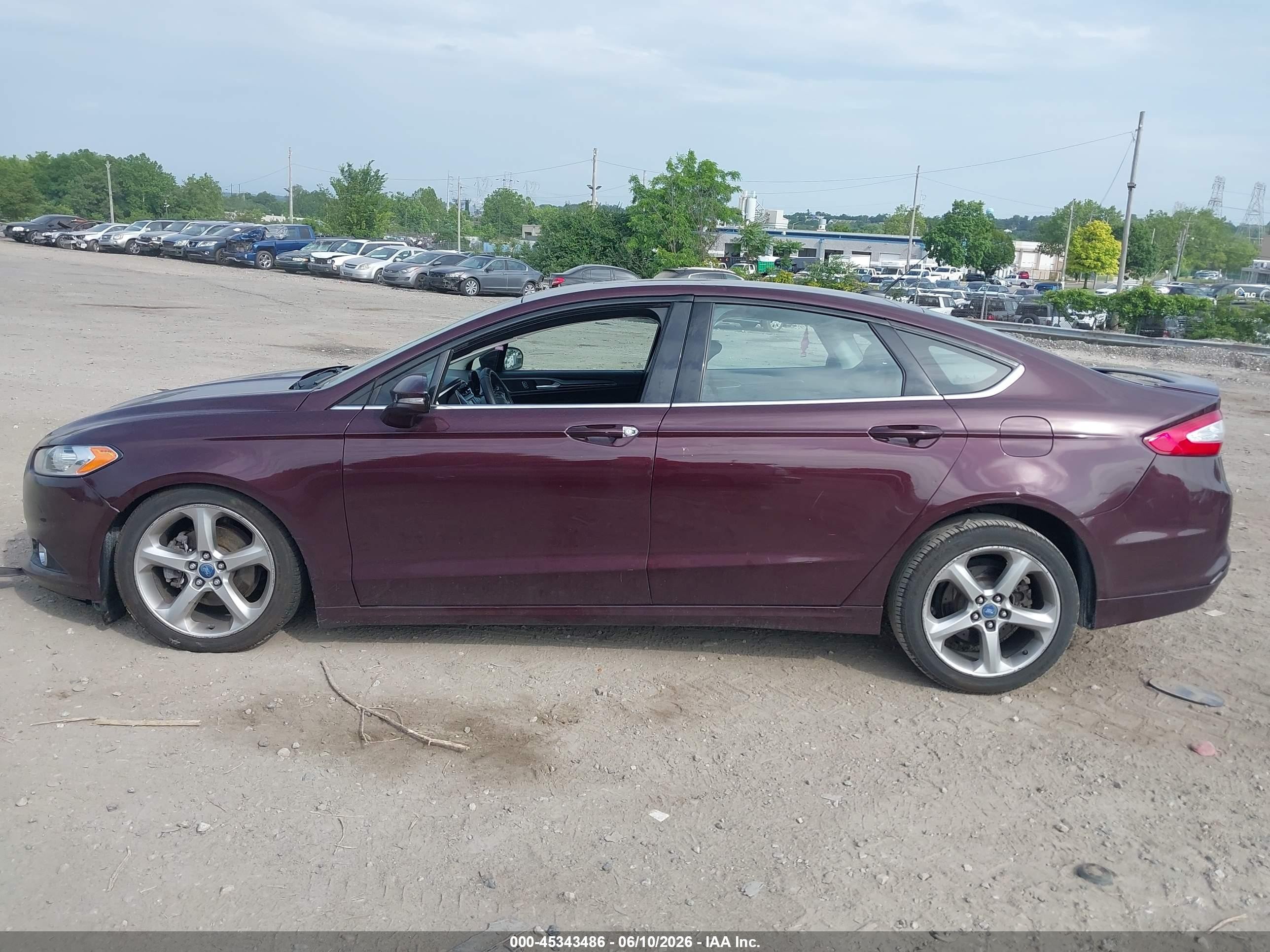 2013 Ford Fusion Se Burgundy vin: 3FA6P0HR5DR266201