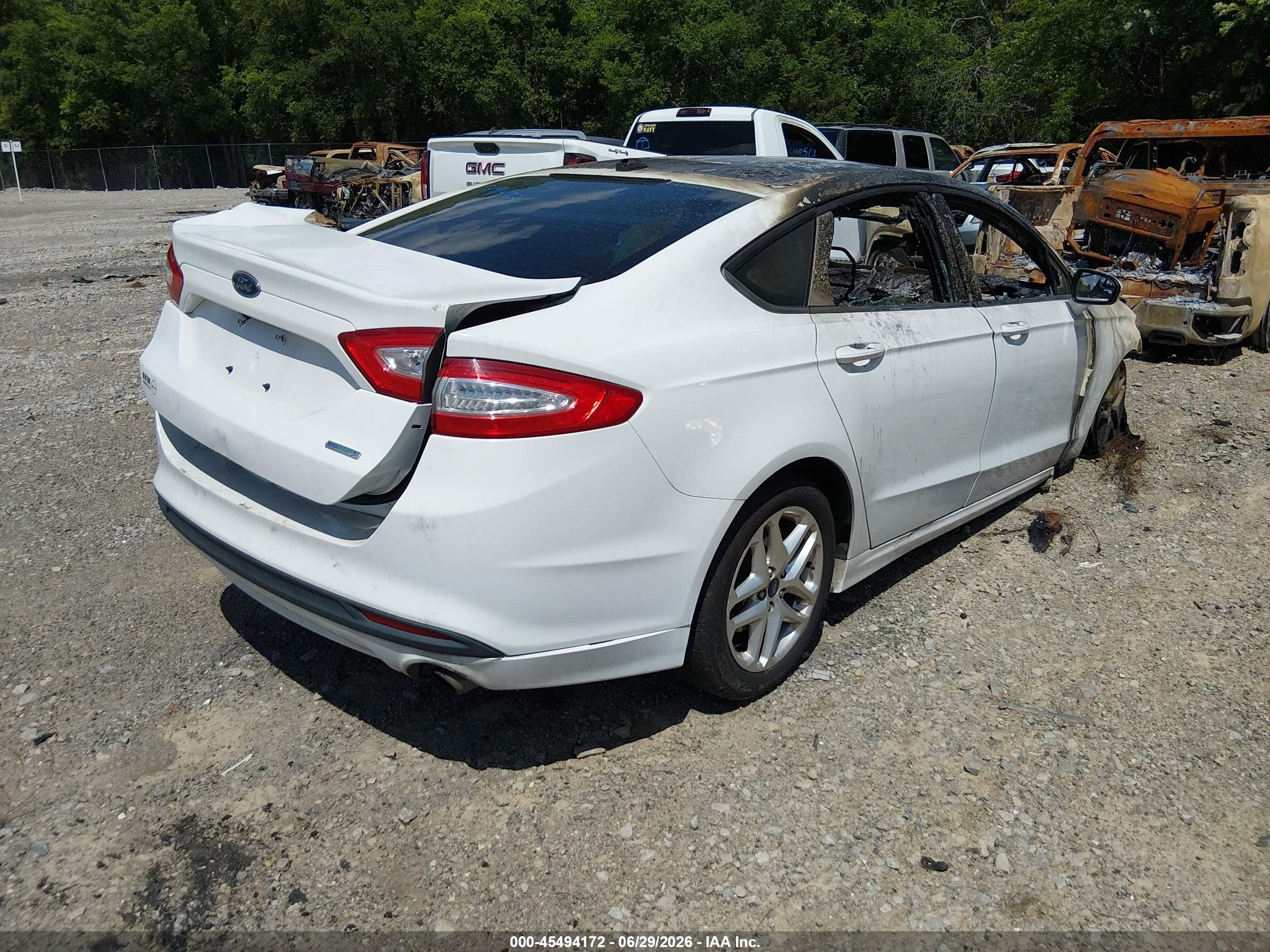 2013 Ford Fusion Se White vin: 3FA6P0HR5DR288781