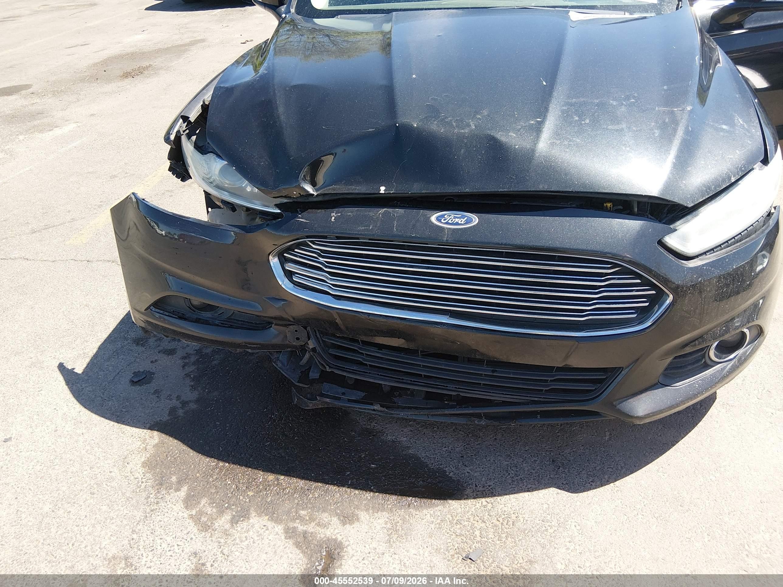 2013 Ford Fusion Se Черный vin: 3FA6P0HR5DR290417