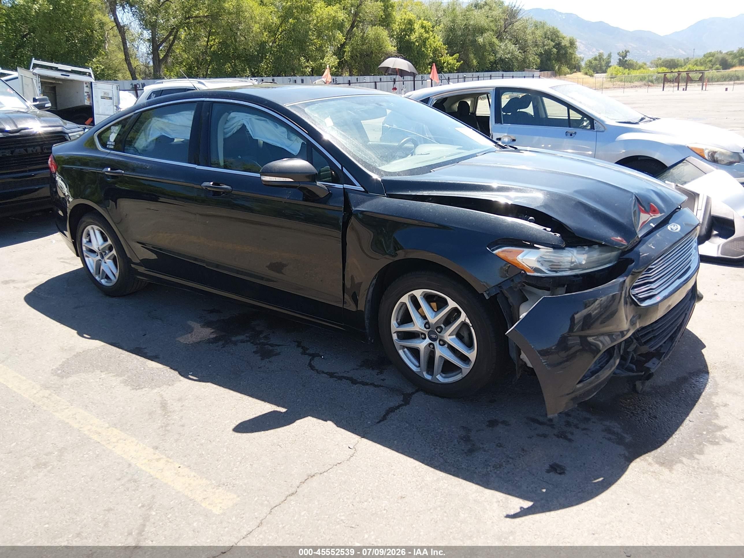 2013 Ford Fusion Se Черный vin: 3FA6P0HR5DR290417