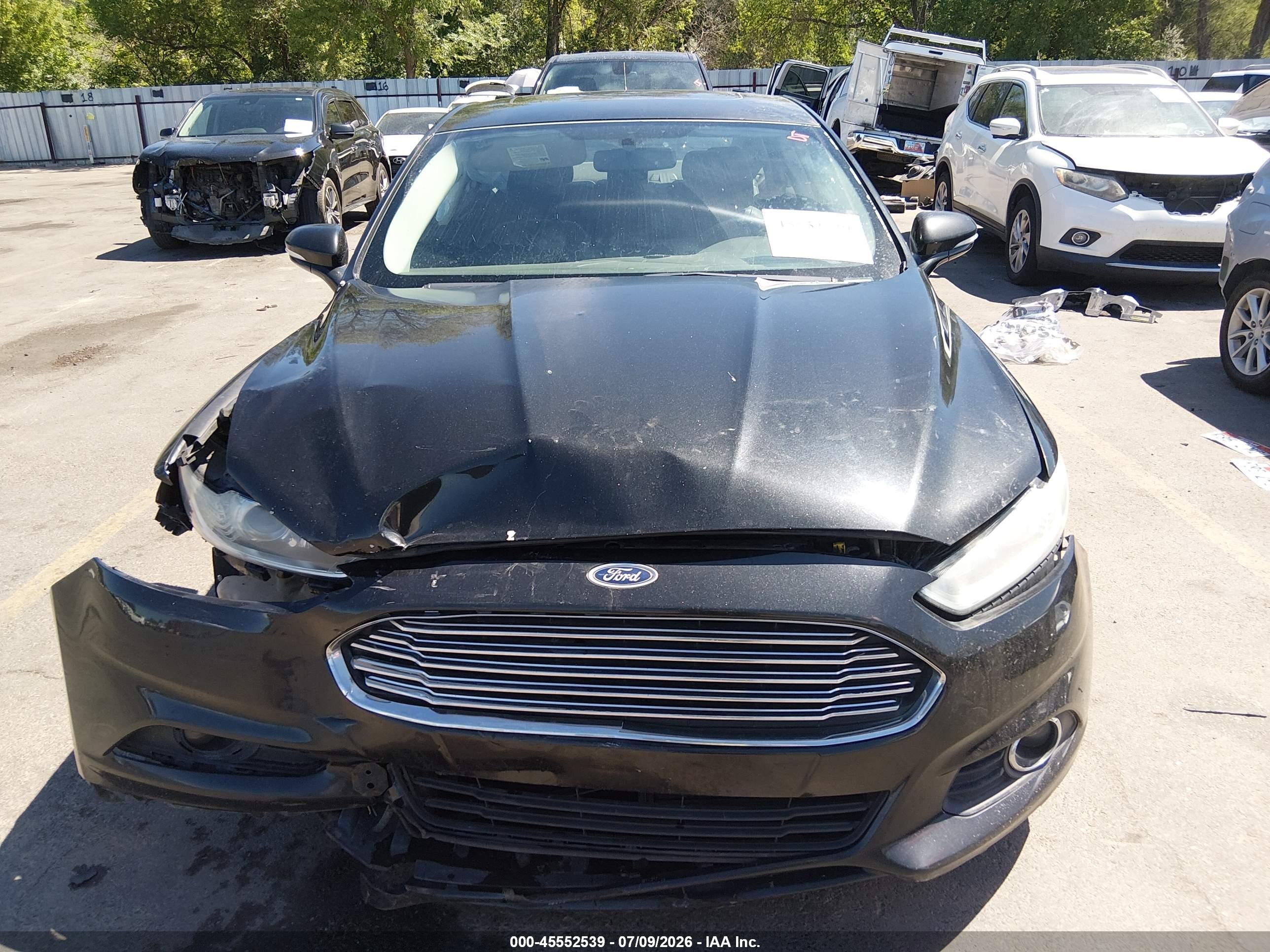2013 Ford Fusion Se Черный vin: 3FA6P0HR5DR290417