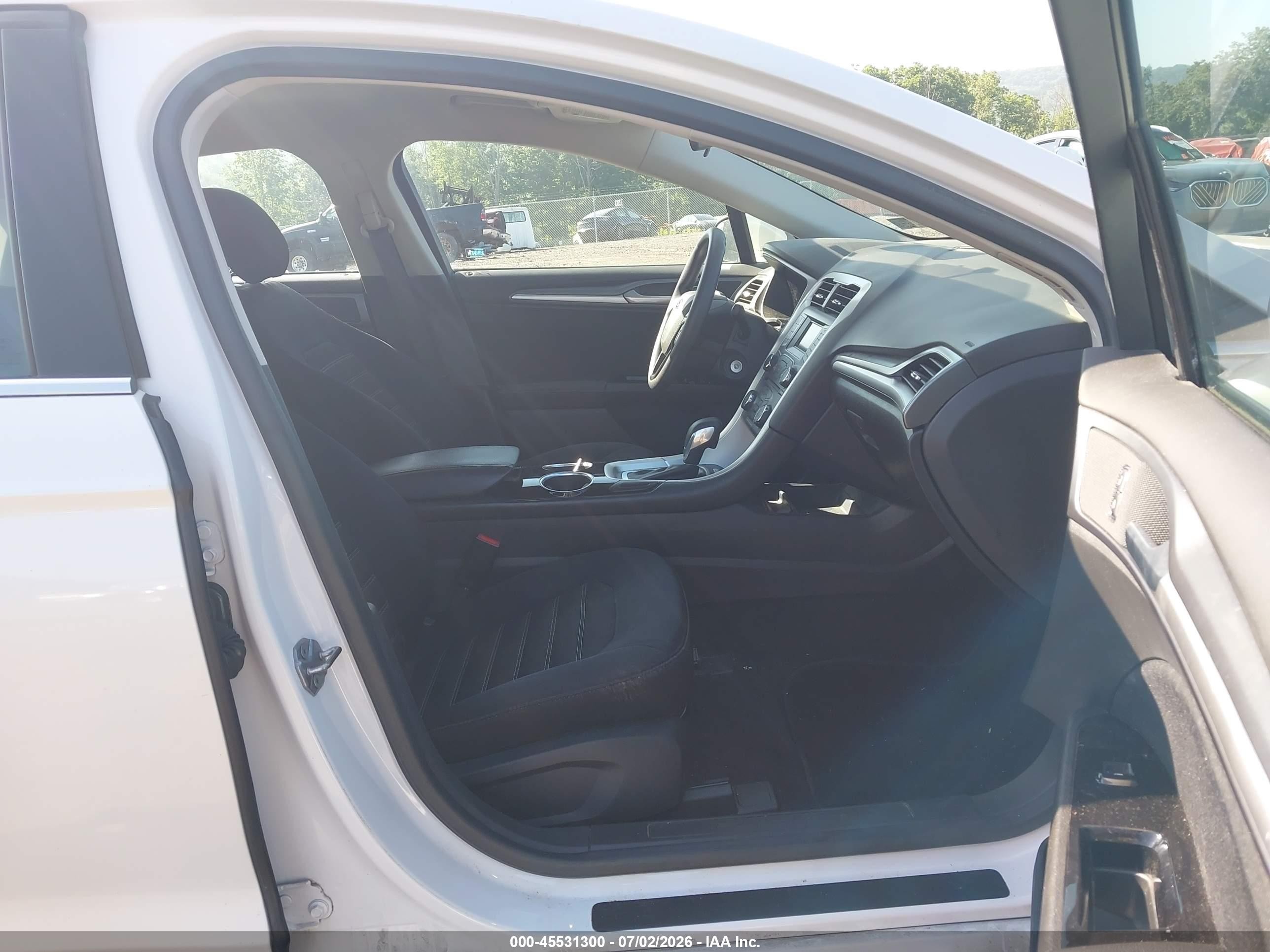 2013 Ford Fusion Se White vin: 3FA6P0HR5DR316983