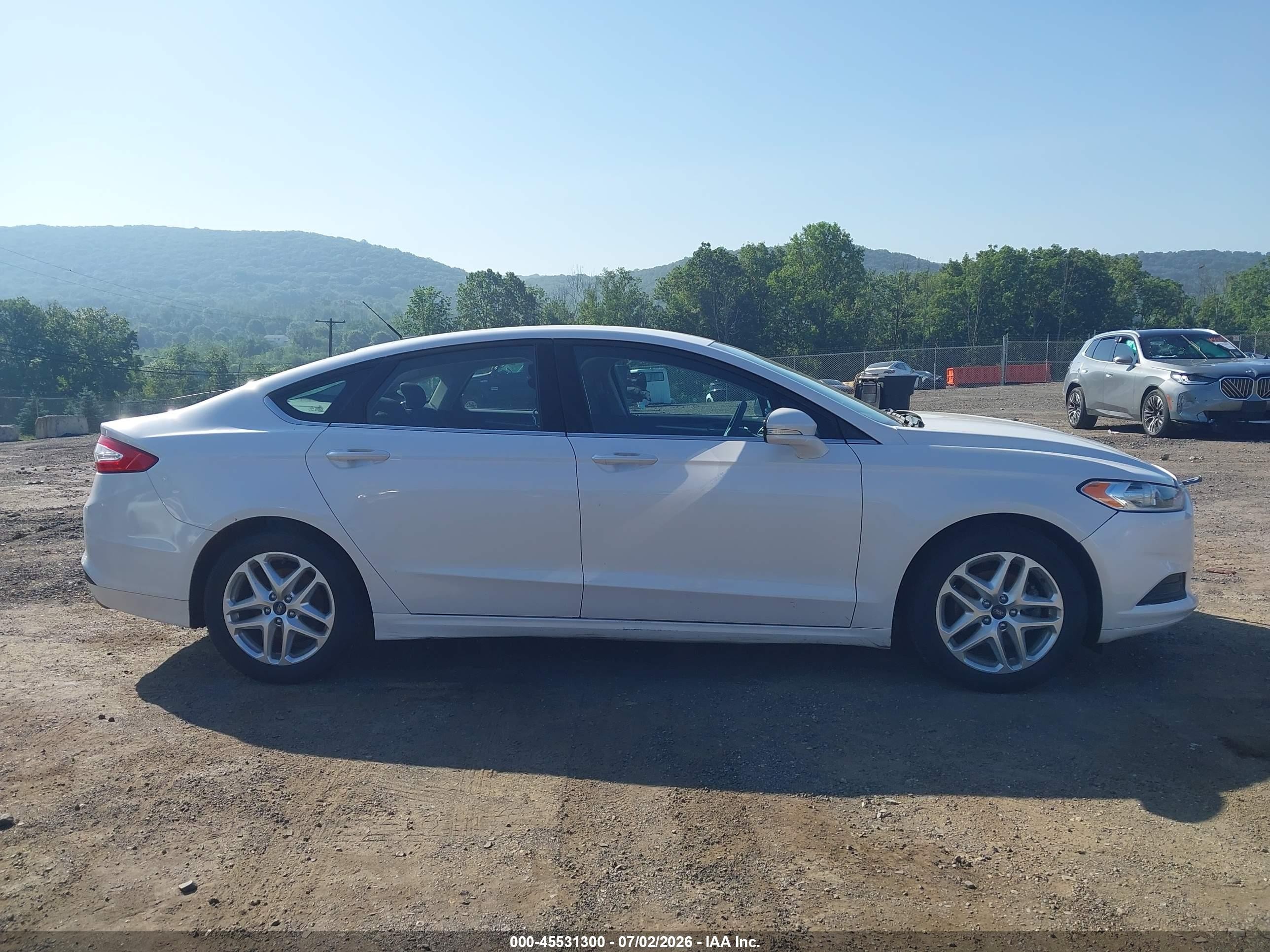 2013 Ford Fusion Se White vin: 3FA6P0HR5DR316983