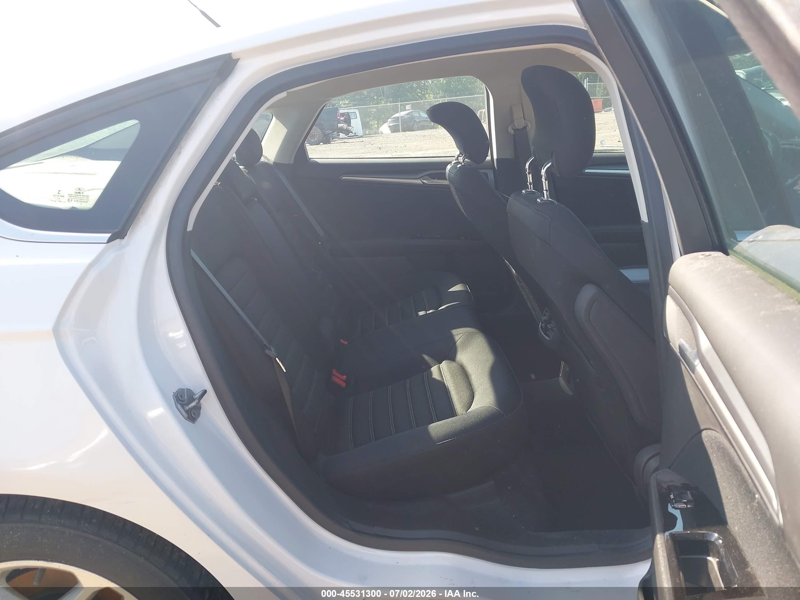 2013 Ford Fusion Se White vin: 3FA6P0HR5DR316983