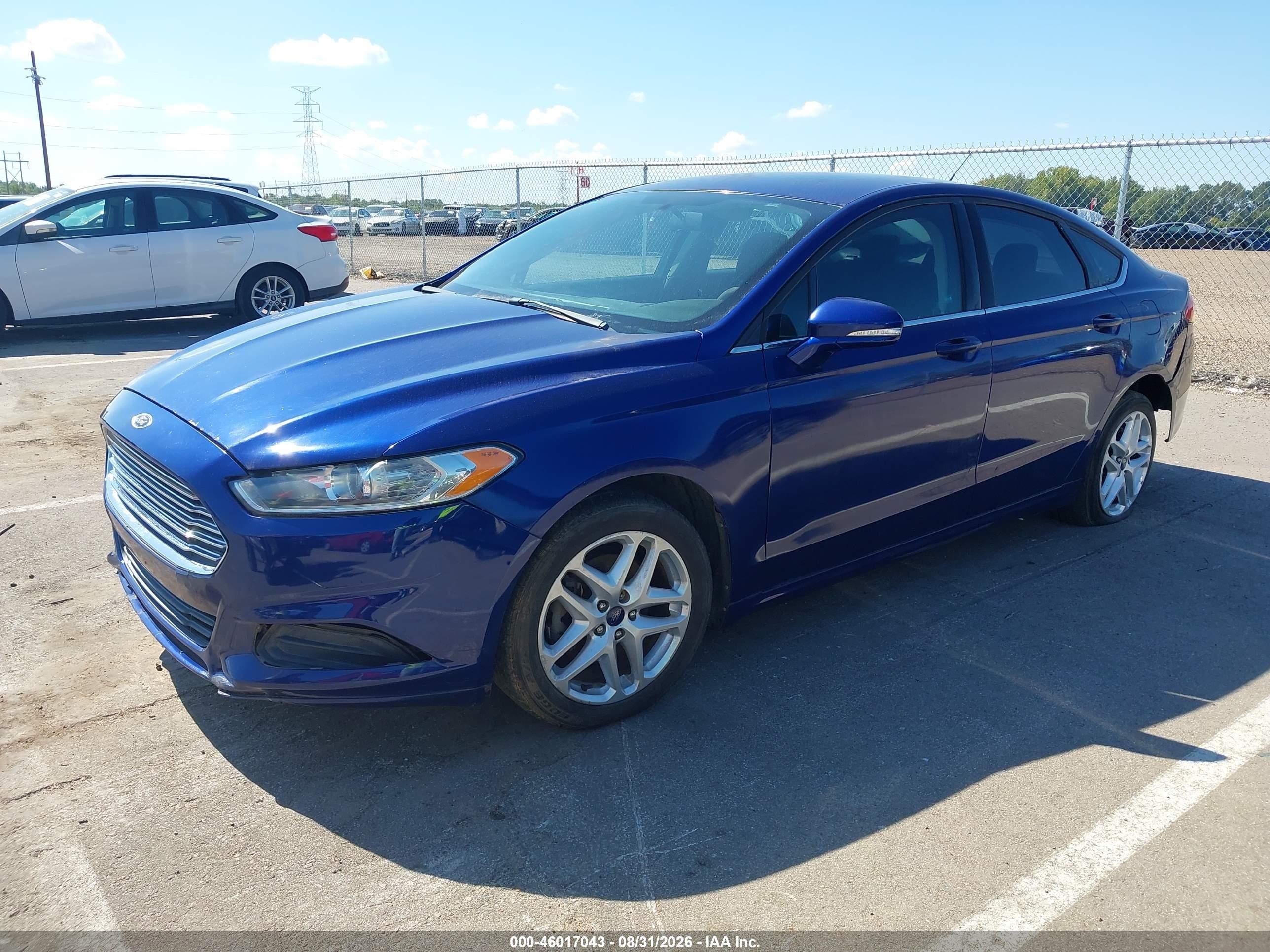 2013 Ford Fusion Se Blue vin: 3FA6P0HR5DR375662