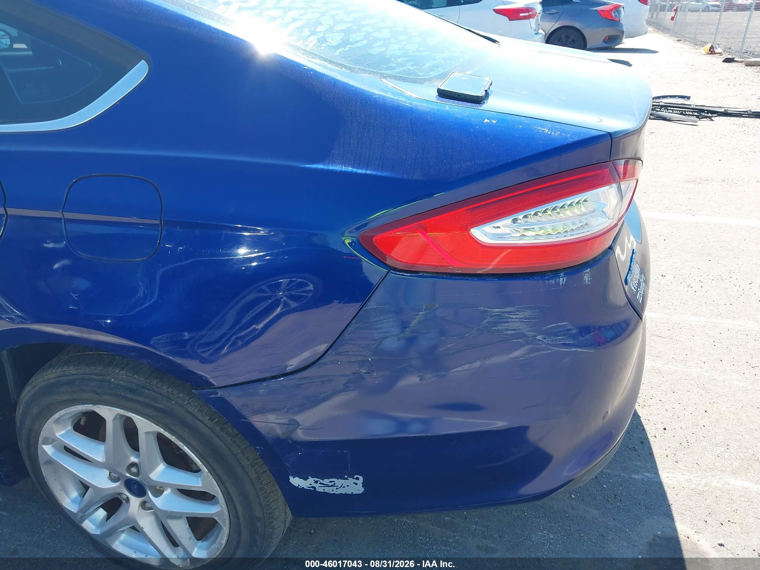 2013 Ford Fusion Se Blue vin: 3FA6P0HR5DR375662