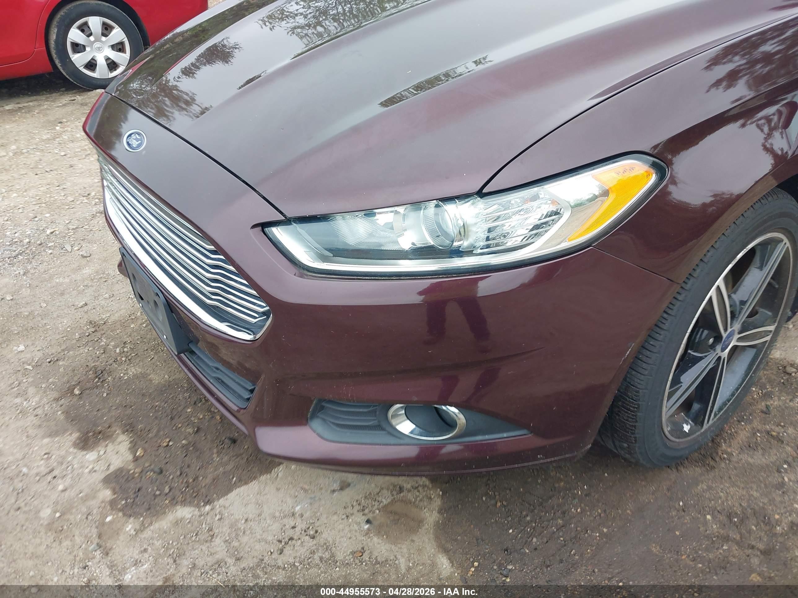 2013 Ford Fusion Se Burgundy vin: 3FA6P0HR5DR376245