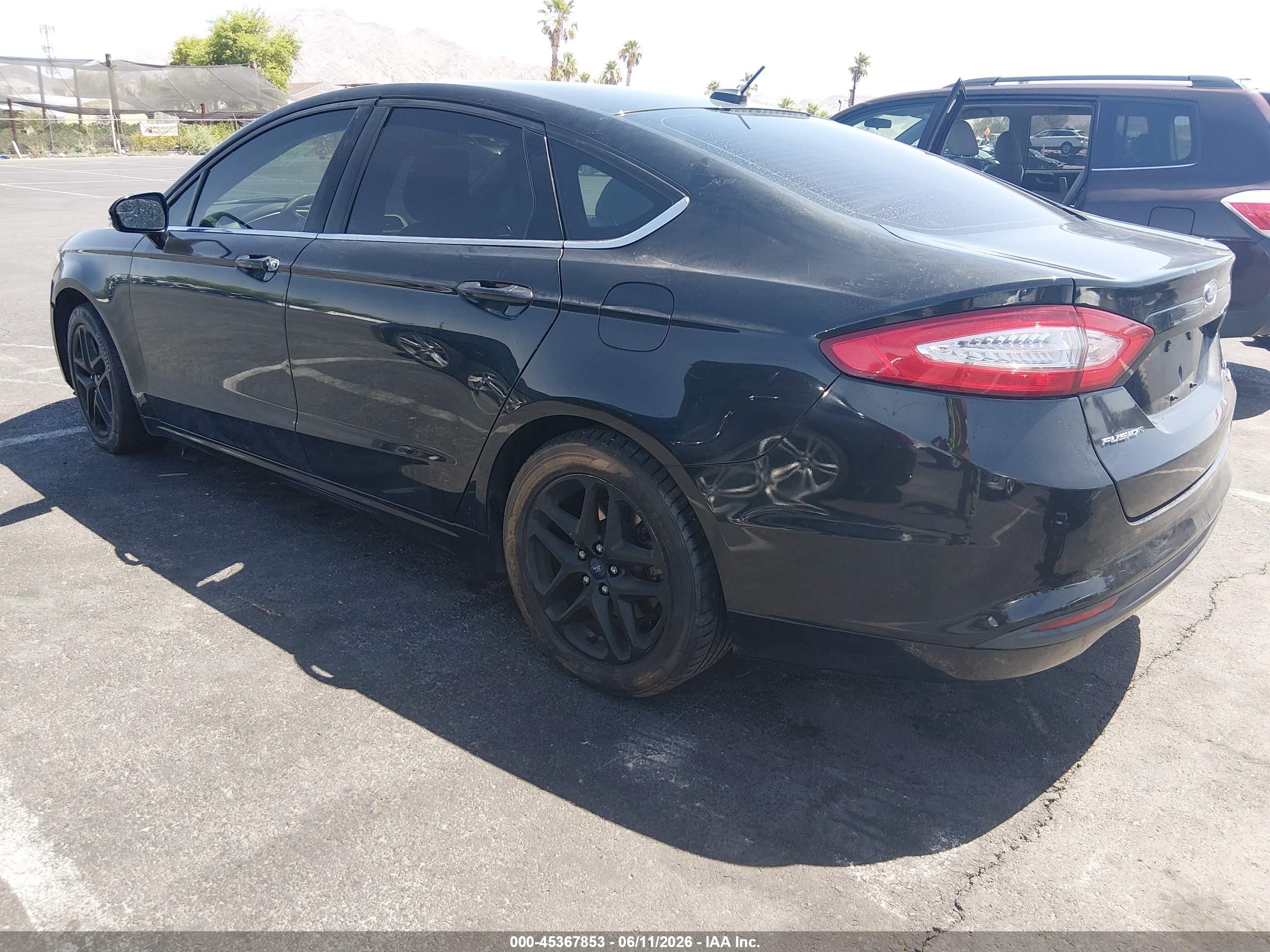 2013 Ford Fusion Se Black vin: 3FA6P0HR5DR379338