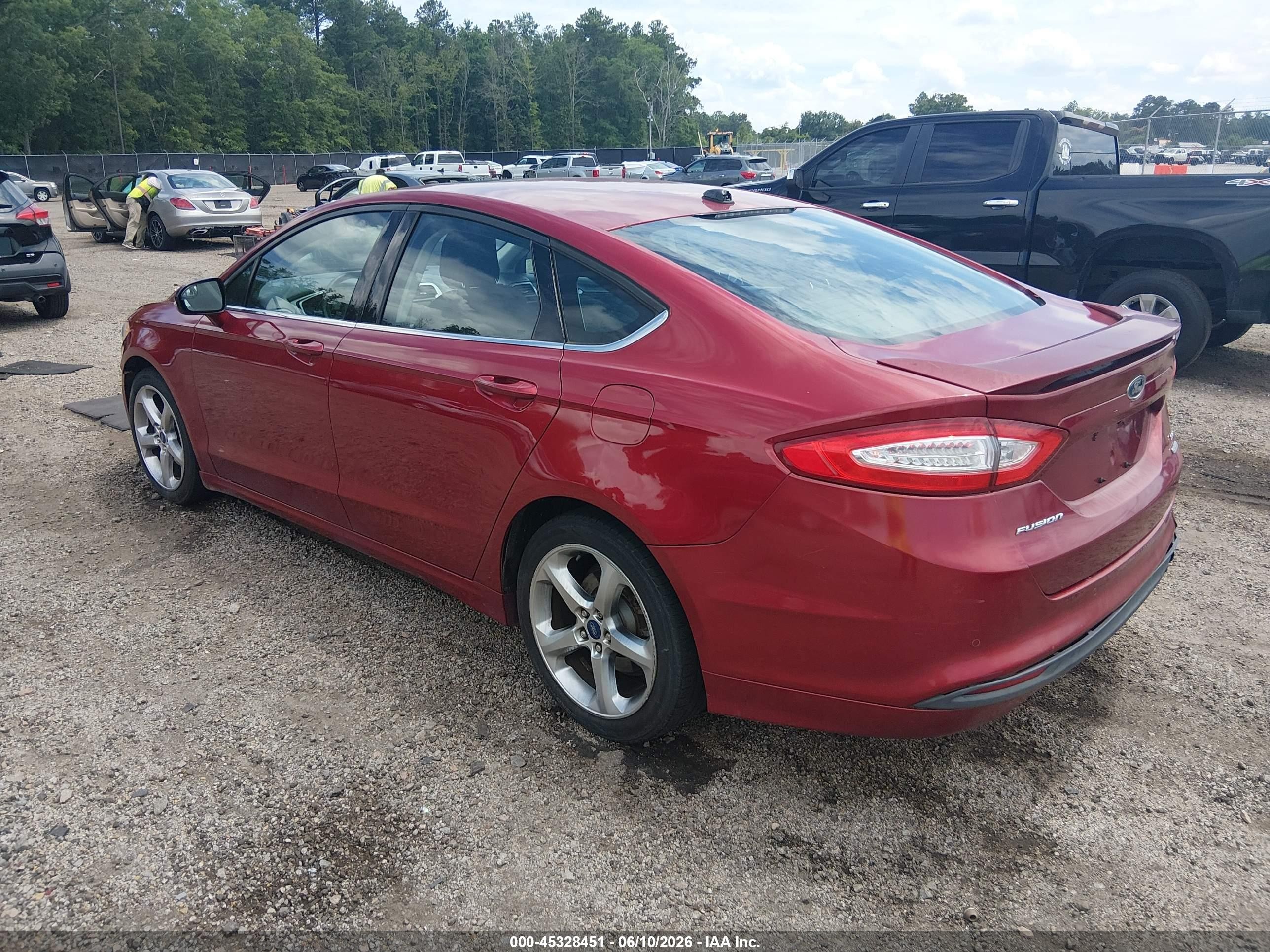 2013 Ford Fusion Se Red vin: 3FA6P0HR5DR382157
