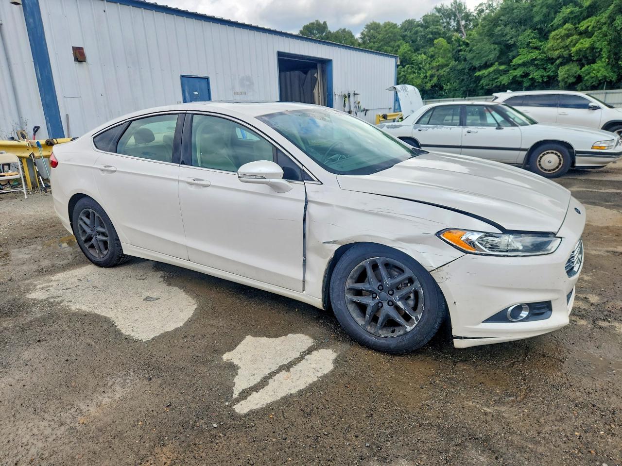 2013 Ford Fusion Se White vin: 3FA6P0HR6DR121992