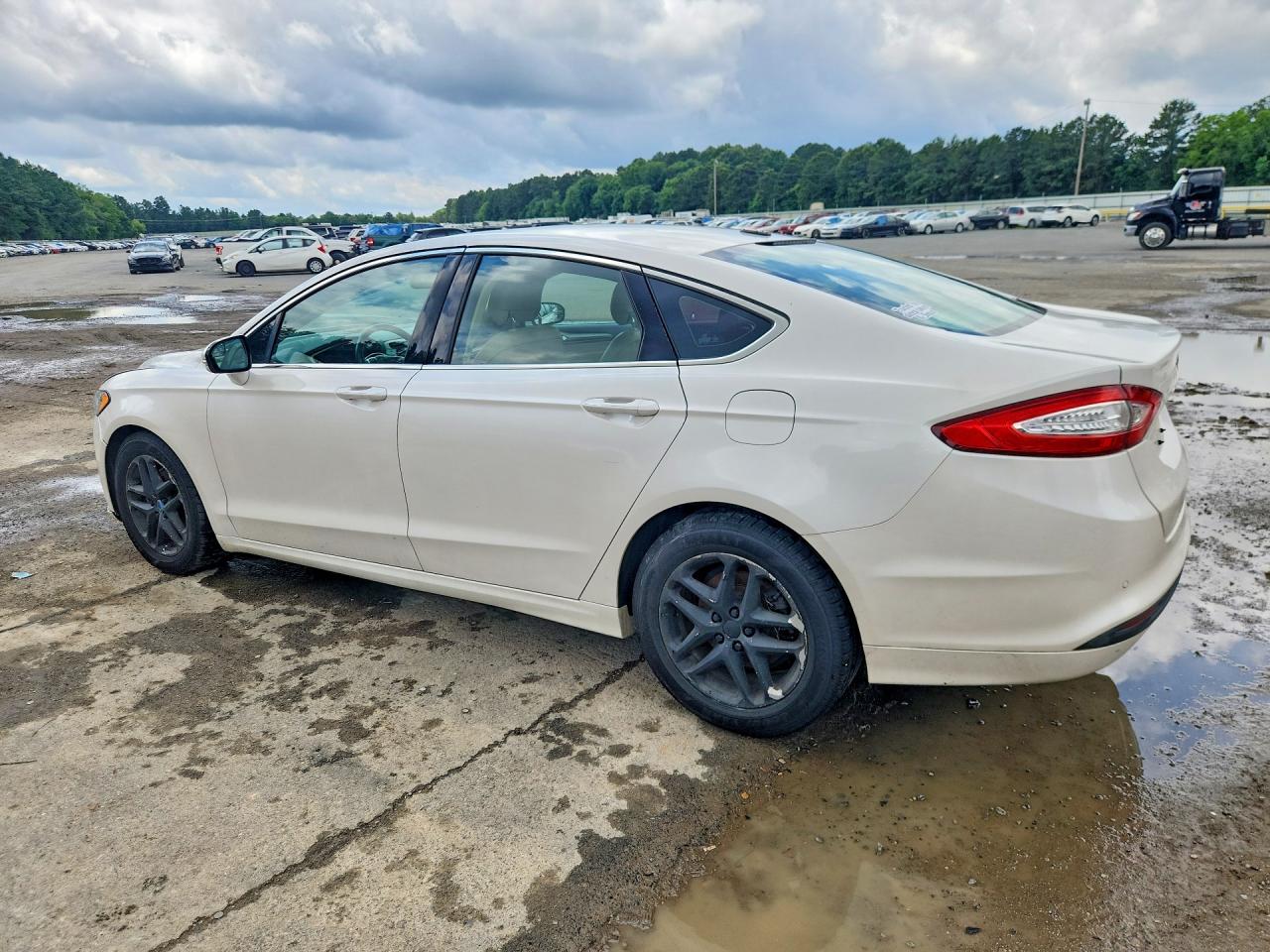 2013 Ford Fusion Se White vin: 3FA6P0HR6DR121992