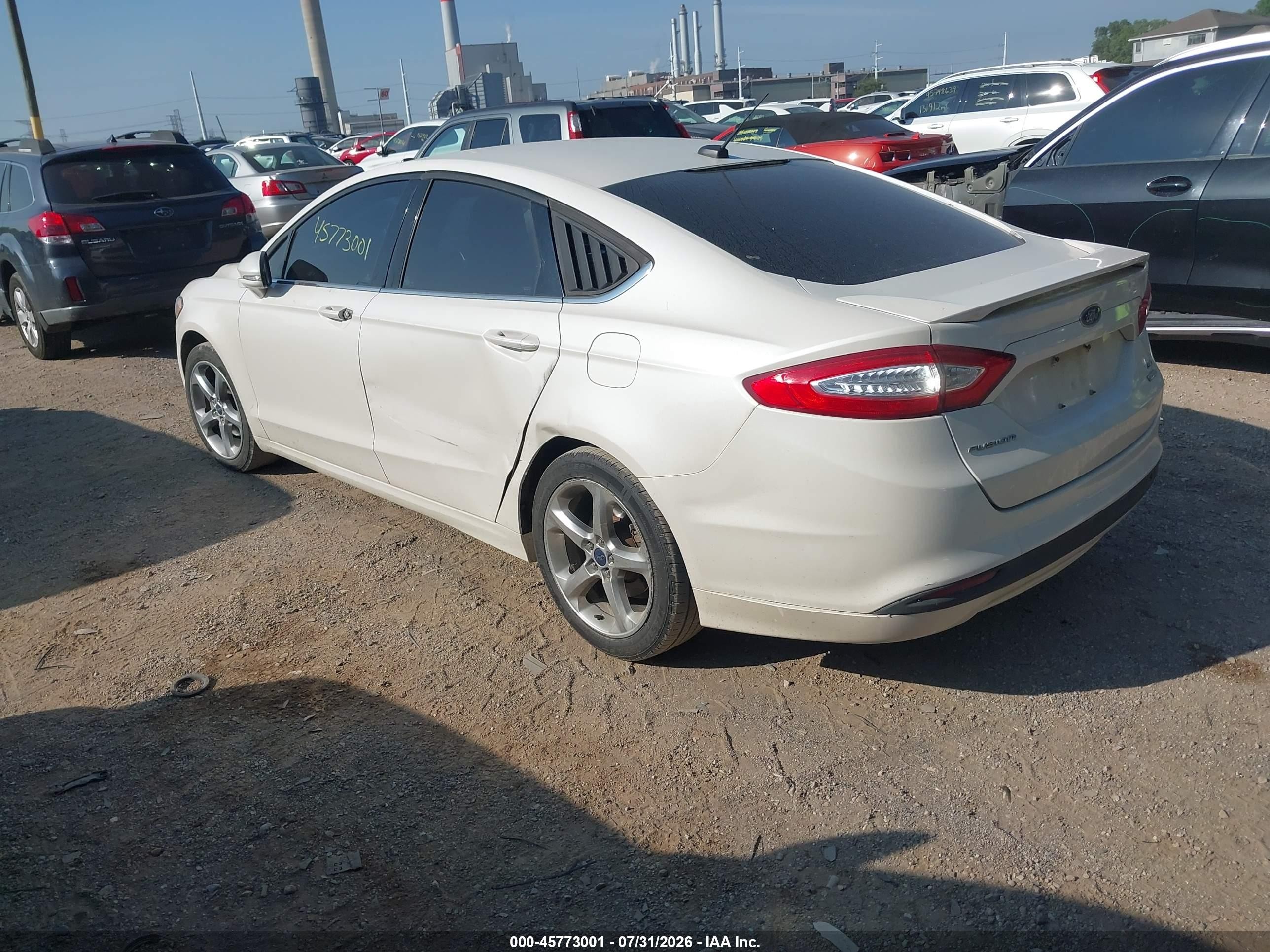 2013 Ford Fusion Se White vin: 3FA6P0HR6DR200157