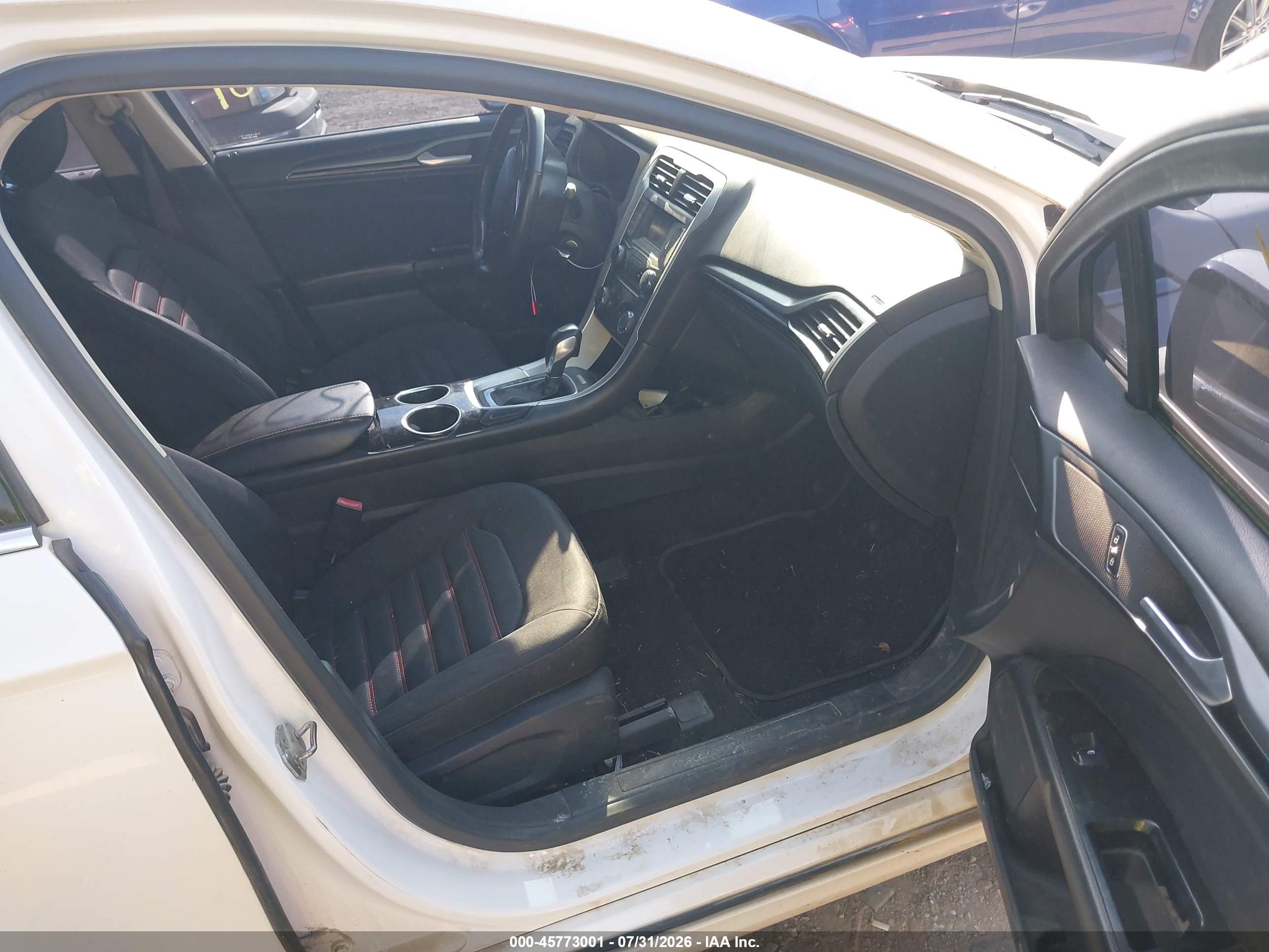 2013 Ford Fusion Se White vin: 3FA6P0HR6DR200157