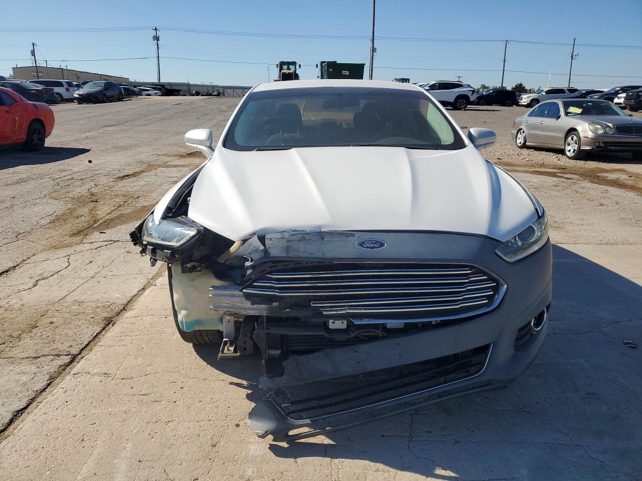 2013 Ford Fusion Se White vin: 3FA6P0HR6DR201882