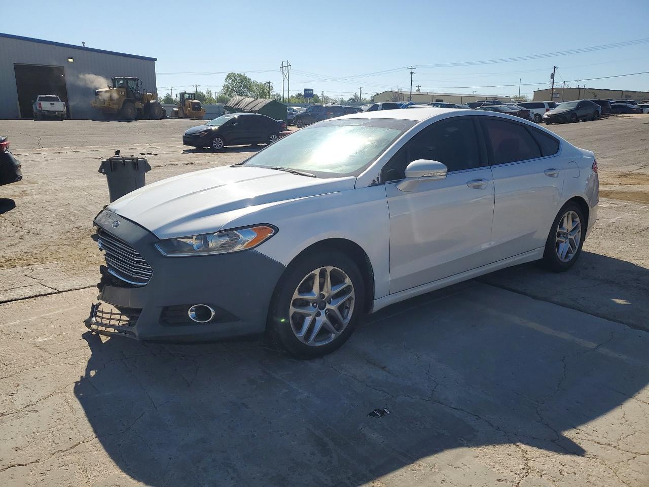 2013 Ford Fusion Se White vin: 3FA6P0HR6DR201882